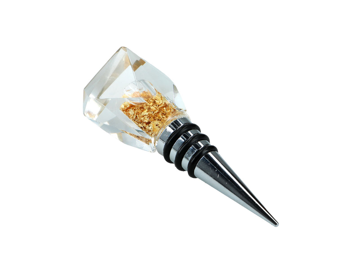 Tapón para botella con partículas de oro, 10.5 cm de longitud