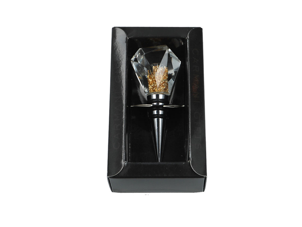Tapón para botella con partículas de oro, 10.5 cm de longitud