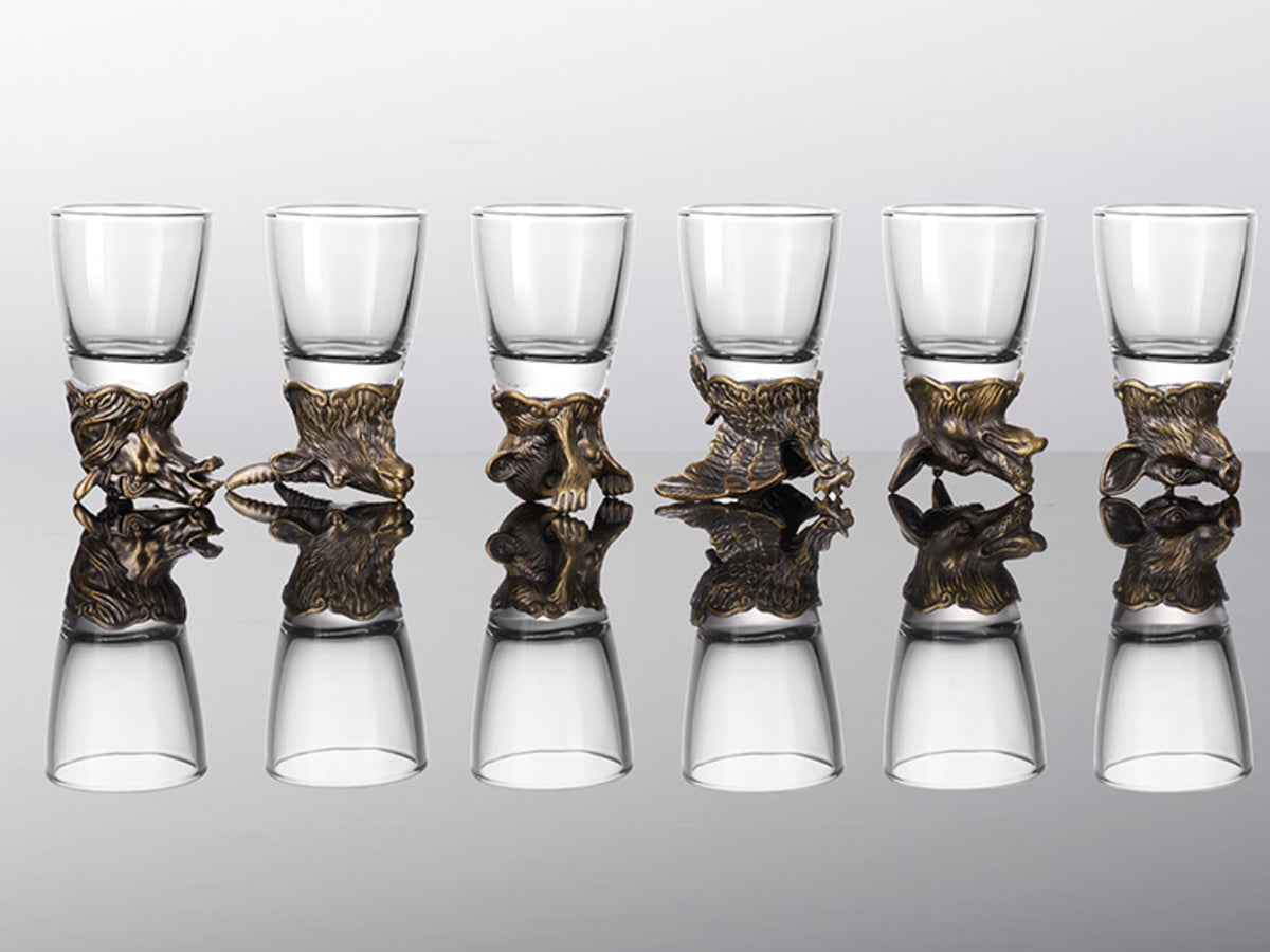 Set de 12 copas de 25ml + jarra de 250ml personalizable con grabado