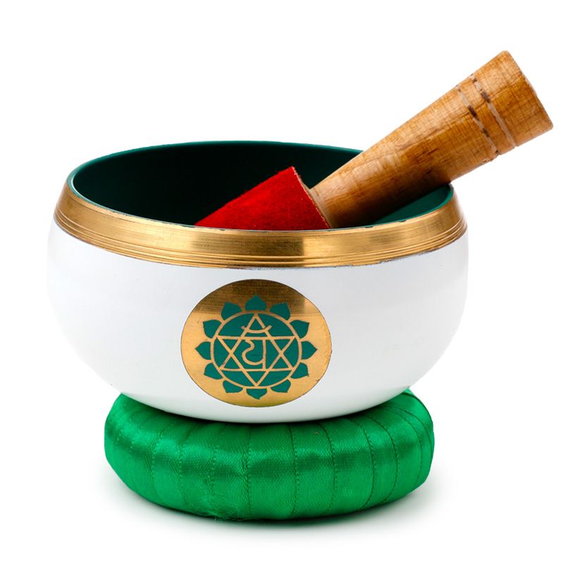 Cuenco cantor - chakra verde, diámetro 10 cm, altura 5 cm
