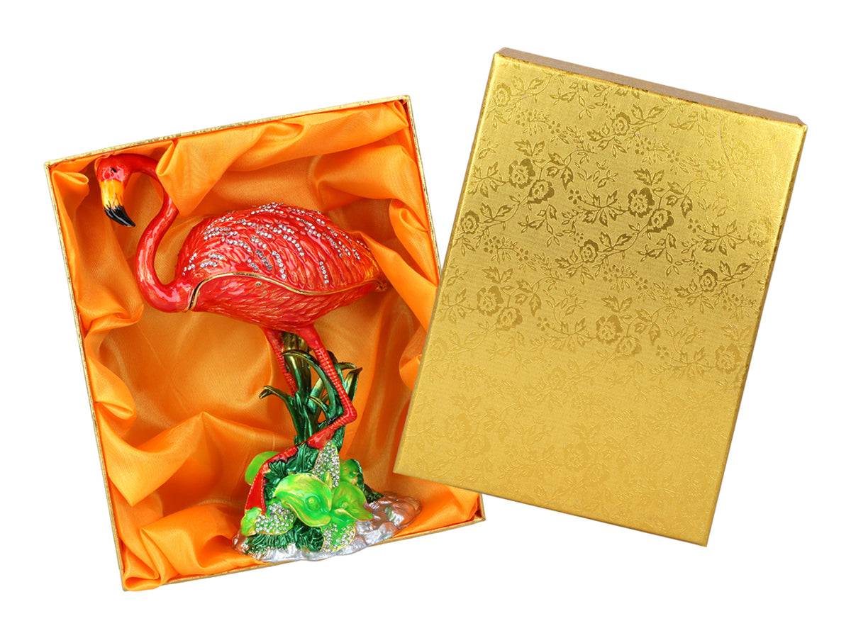Joyero metálico Flaming personalizable con grabado, decorativo, ideal como regalo, 22 cm de altura