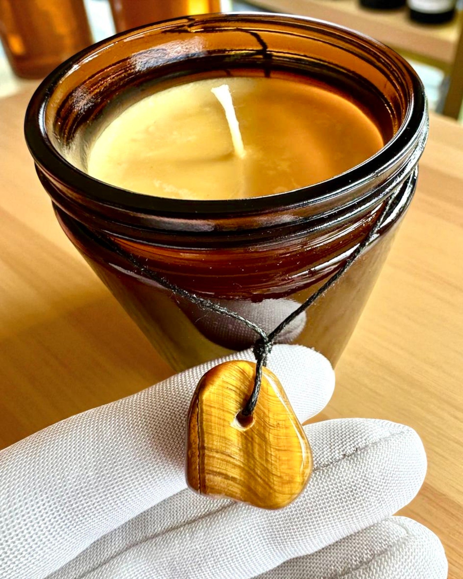 Vela intencional Poder del Tigre – Confianza en uno mismo y prosperidad, 250 ml, posibilidad de personalización de la tapa para regalo