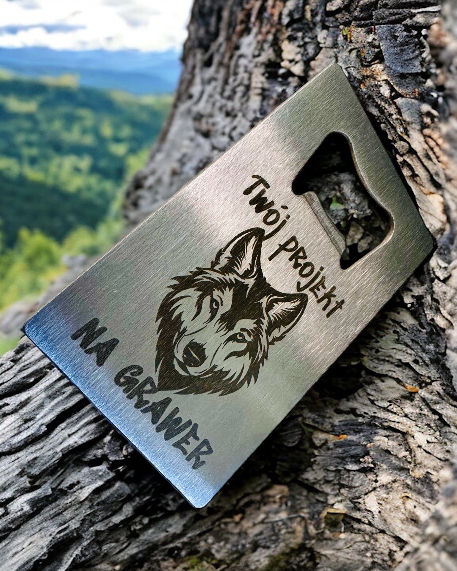 Abridor de Botellas de Acero Inoxidable - Gadget Elegante y Práctico - personalización con grabado