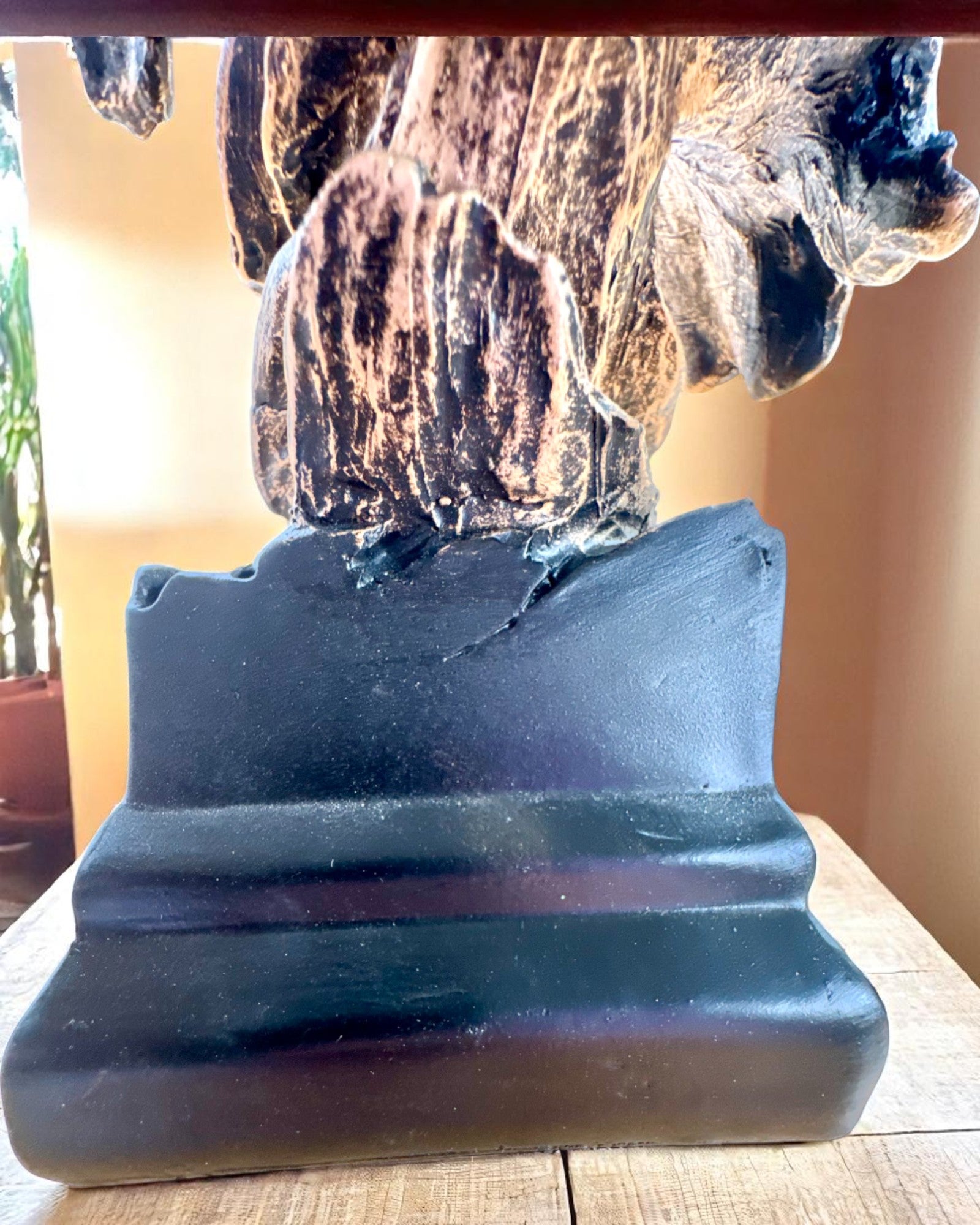 Statuetka Decorativa "Duma Sawanny" – Figura de Cabeza de Elefante con opción de grabado, para regalo