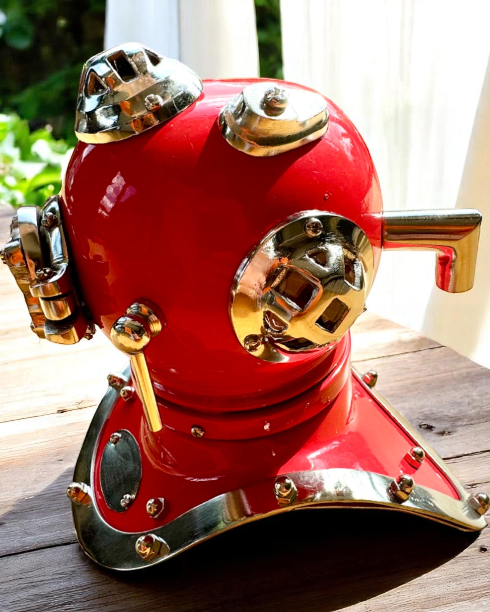 Casco del Descubridor de las Profundidades - Edición de Coleccionista con Opción de Grabado, 35 cm, regalo para bombero o buzo