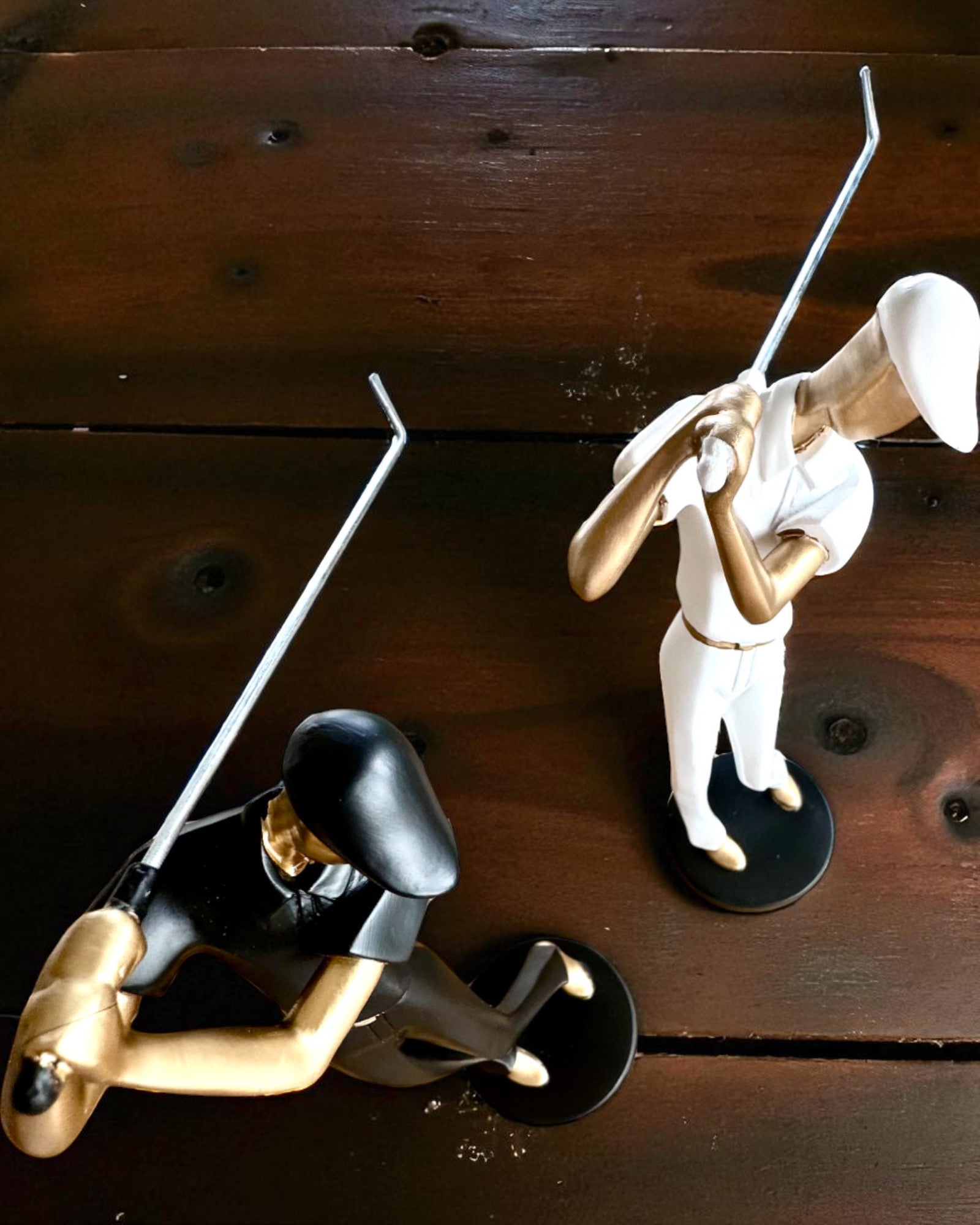 Figura de golfista "Swing Elegance", 24 cm de altura, decorativa con posibilidad de grabado para regalo