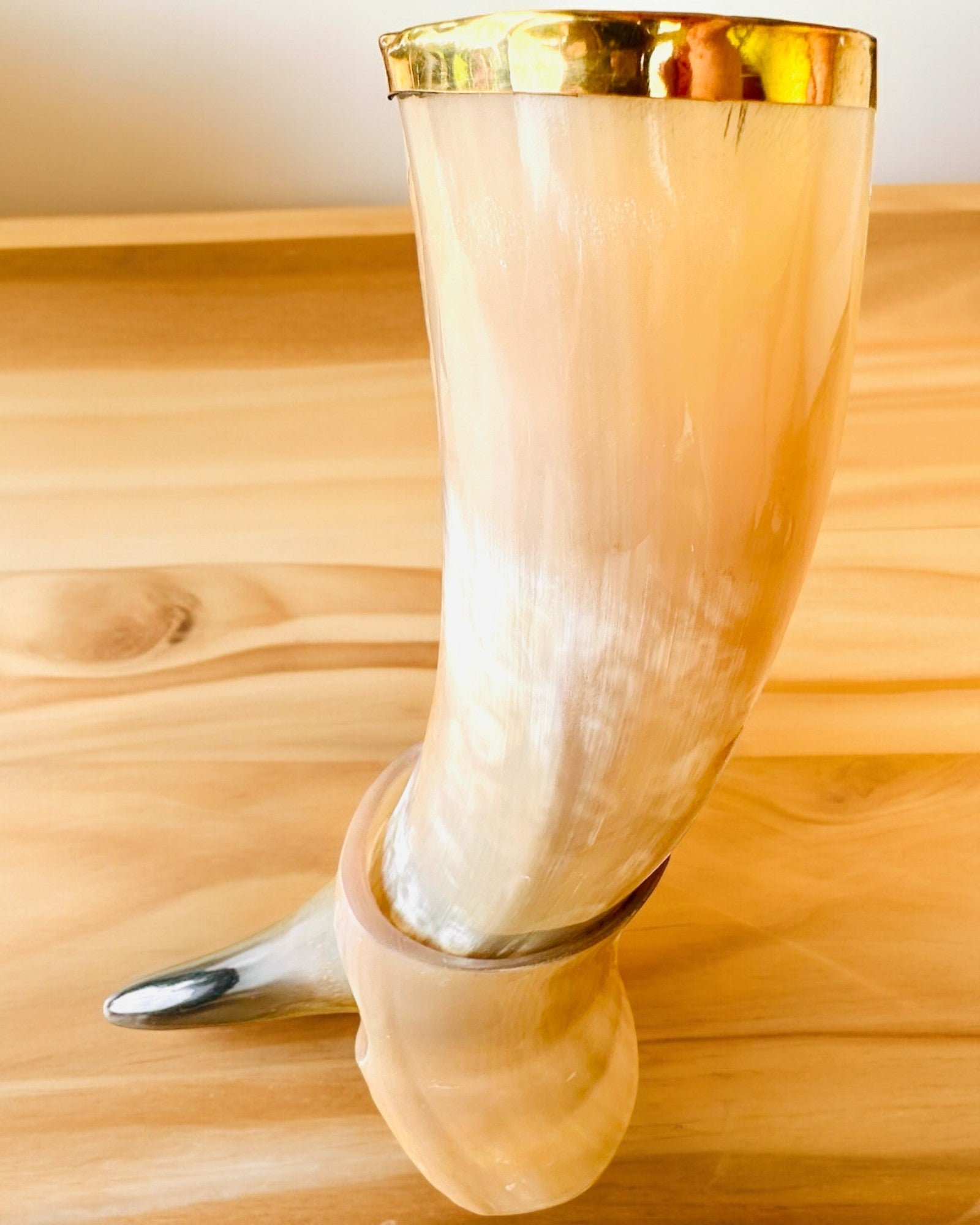 Copa de Cuerno "Viking Valor" - Grabado a Mano, Calidad Premium - 4 variantes para elegir