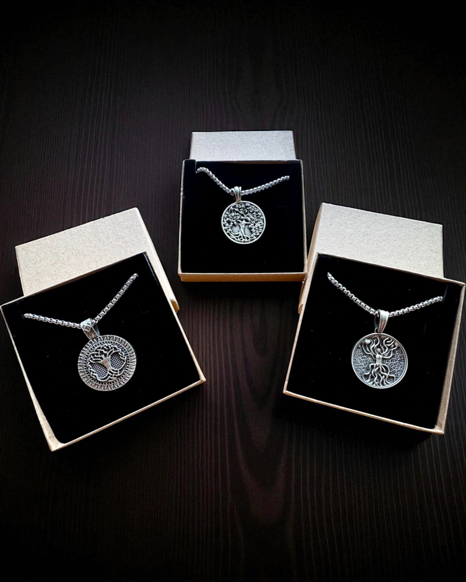 Amuleto Árbol de la Vida con Posibilidad de Grabado - collar "Vitalidad de la Naturaleza", personalización