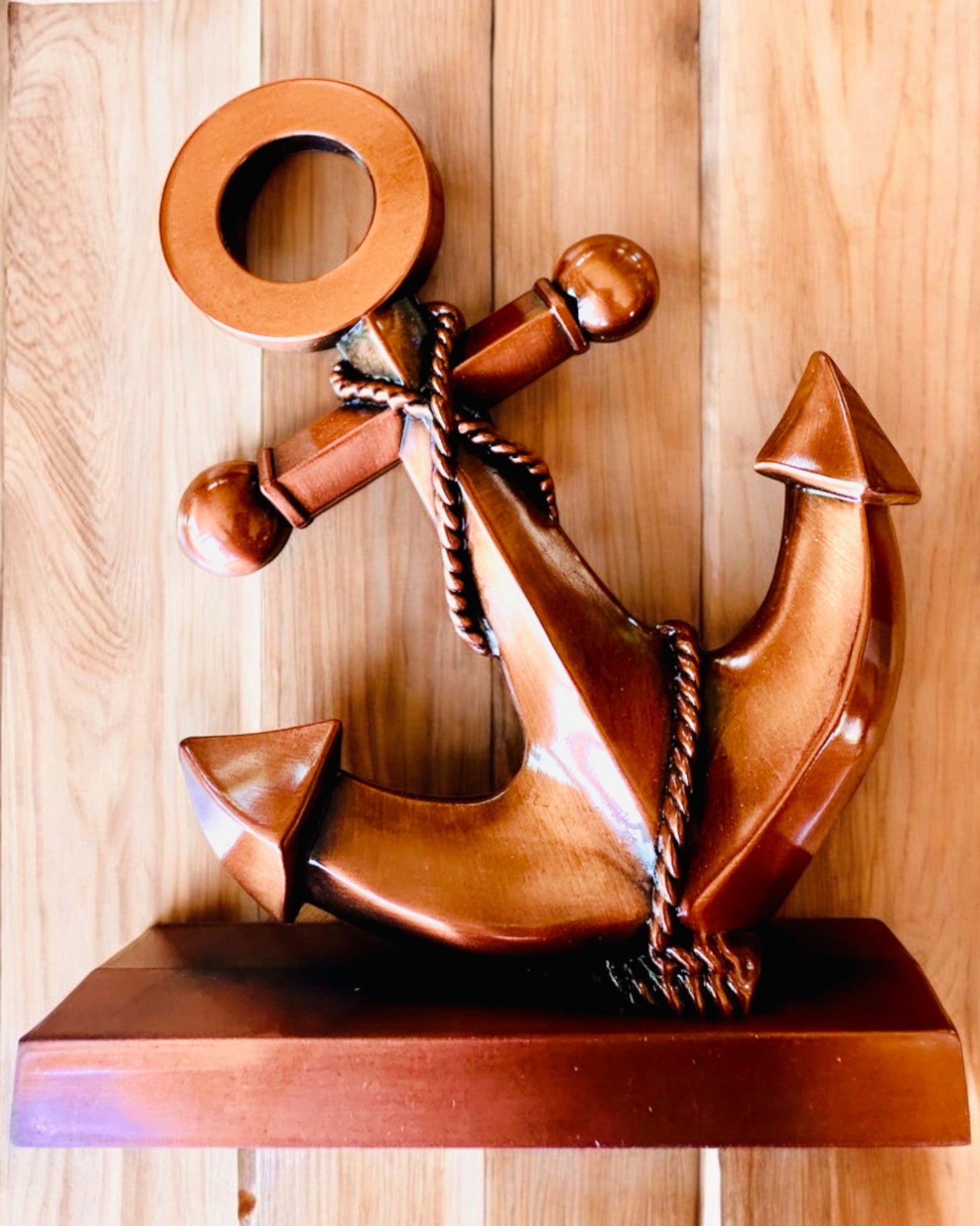 Ancla Decorativa de Aluminio - Decoración Elegante con Posibilidad de Grabado - 3 variantes de color