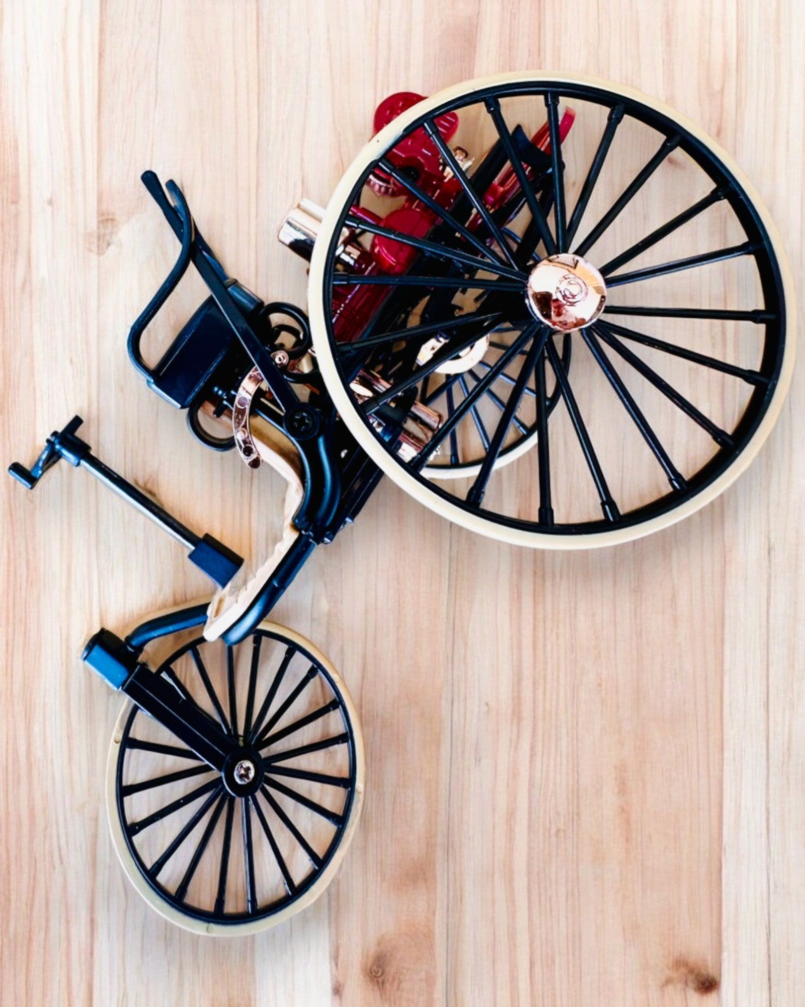 Retro Triciclo Benz Patent-Motorwagen - Modelo de Colección, personalización con grabado para regalo