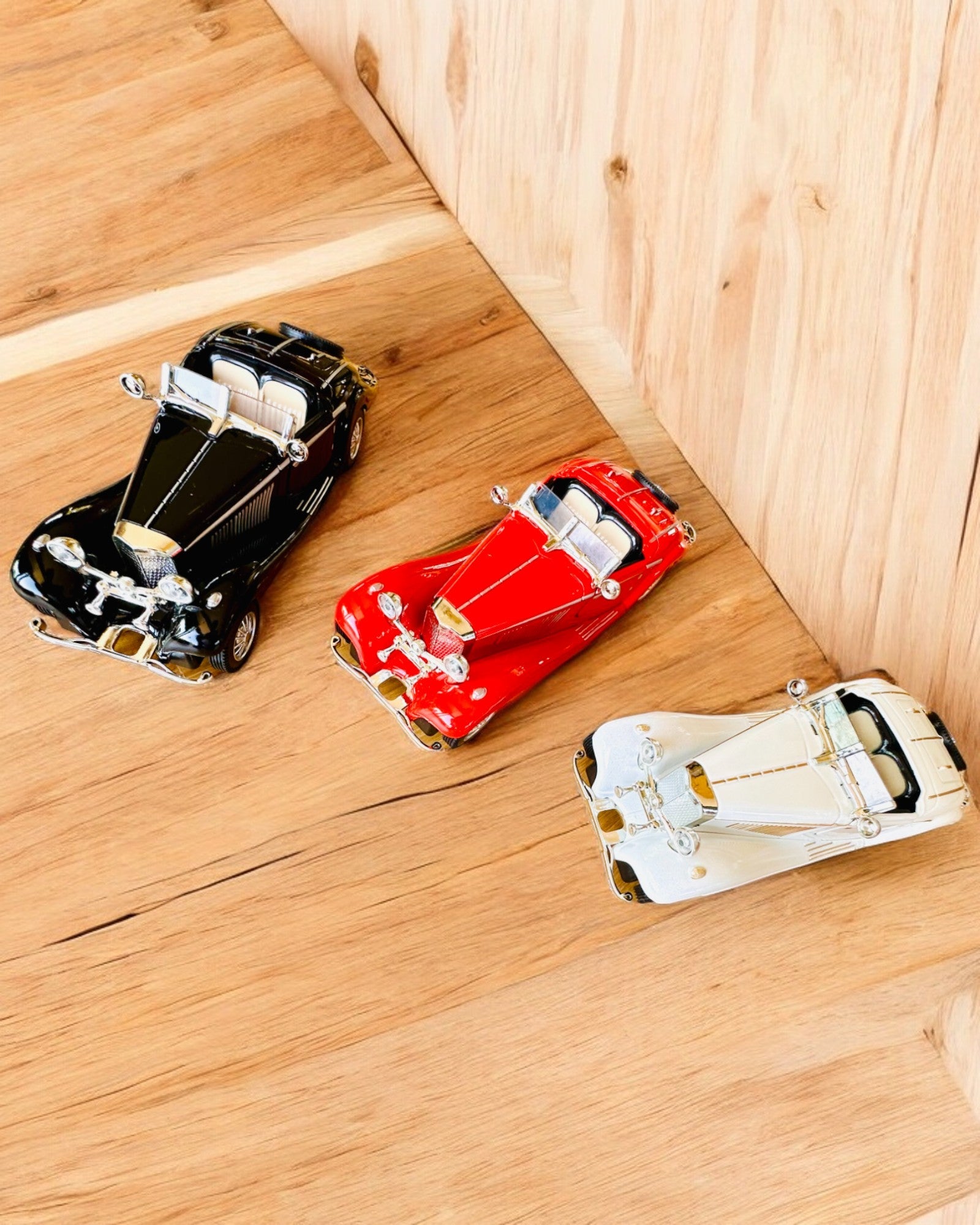 Modelo en miniatura de coches clásicos retro - posibilidad de personalización como regalo con grabado, 3 variantes a elegir