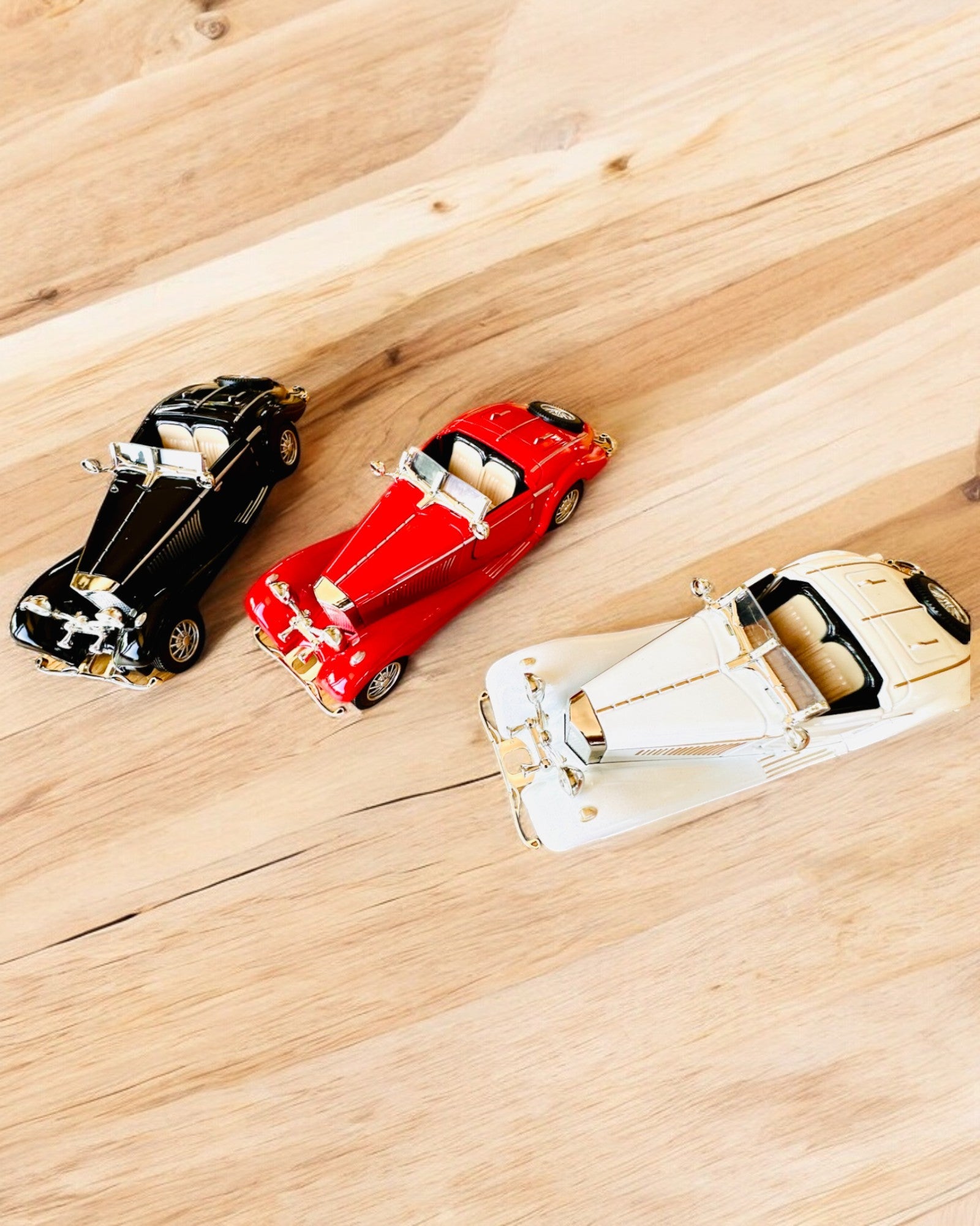 Modelo en miniatura de coches clásicos retro - posibilidad de personalización como regalo con grabado, 3 variantes a elegir