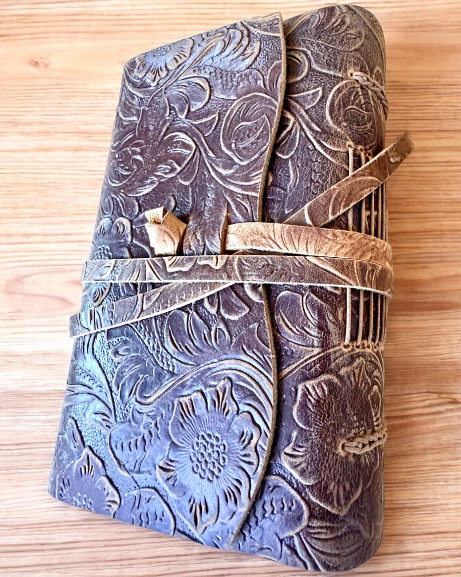 Notatnik Premium de Cuero "Elegancia Natural" - 200 páginas, 120g, cuaderno, bloc de dibujo, 2 colores a elegir, personalización con grabado