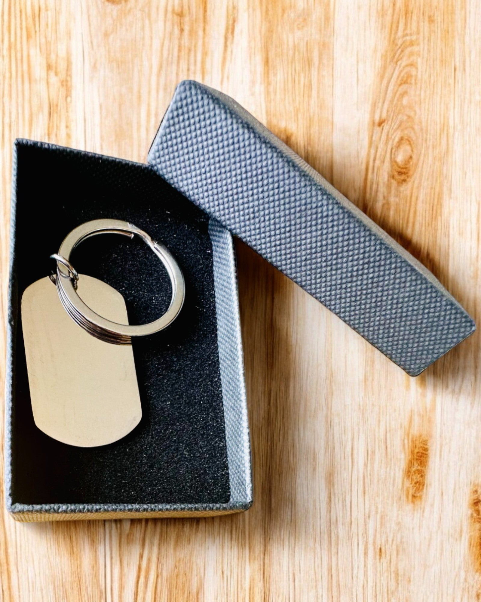 Brelok Militar ID "Placa de Identificación" de Acero Inoxidable – Grabado Personalizado