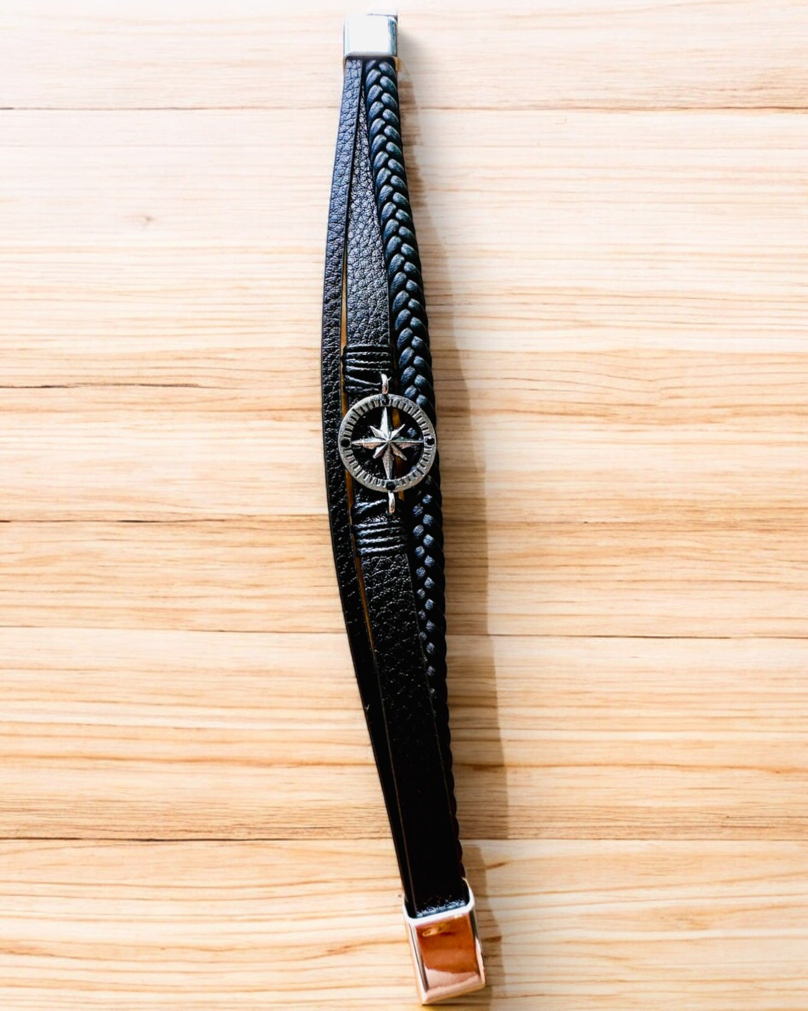 Pulsera "Compass Adventure" - posibilidad de personalización con grabado para regalo, 2 variantes de color a elegir