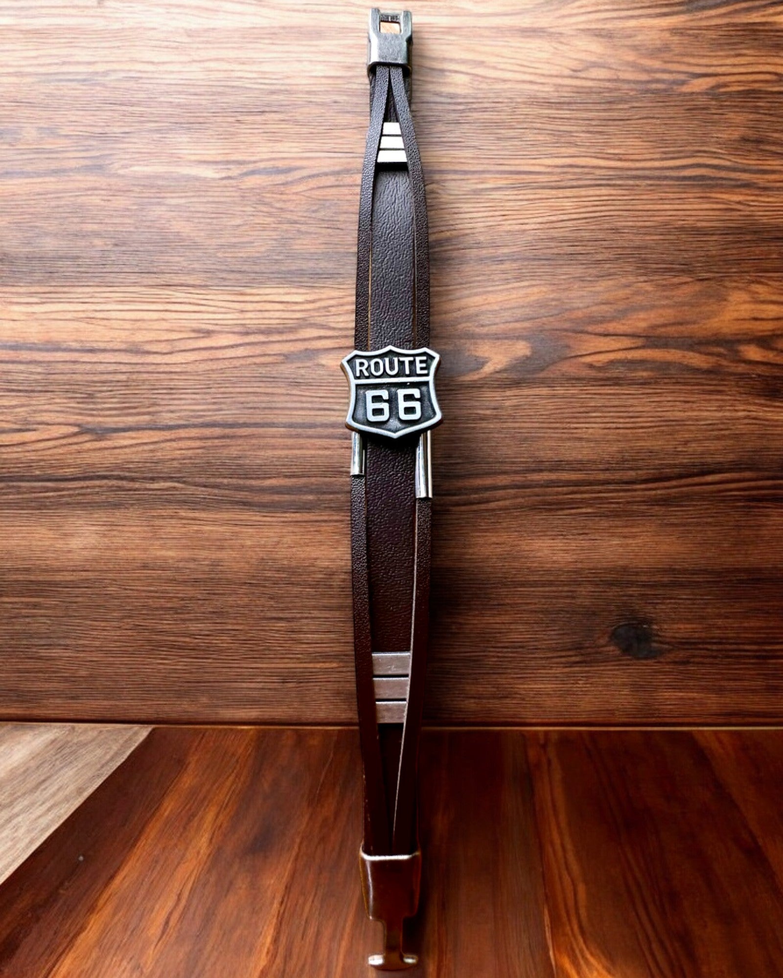 Pulsera del Viajero Ruta 66 - posibilidad de personalización con grabado