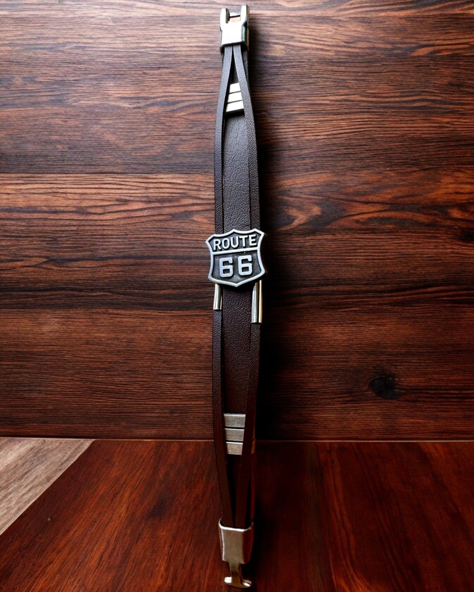 Pulsera del Viajero Ruta 66 - posibilidad de personalización con grabado