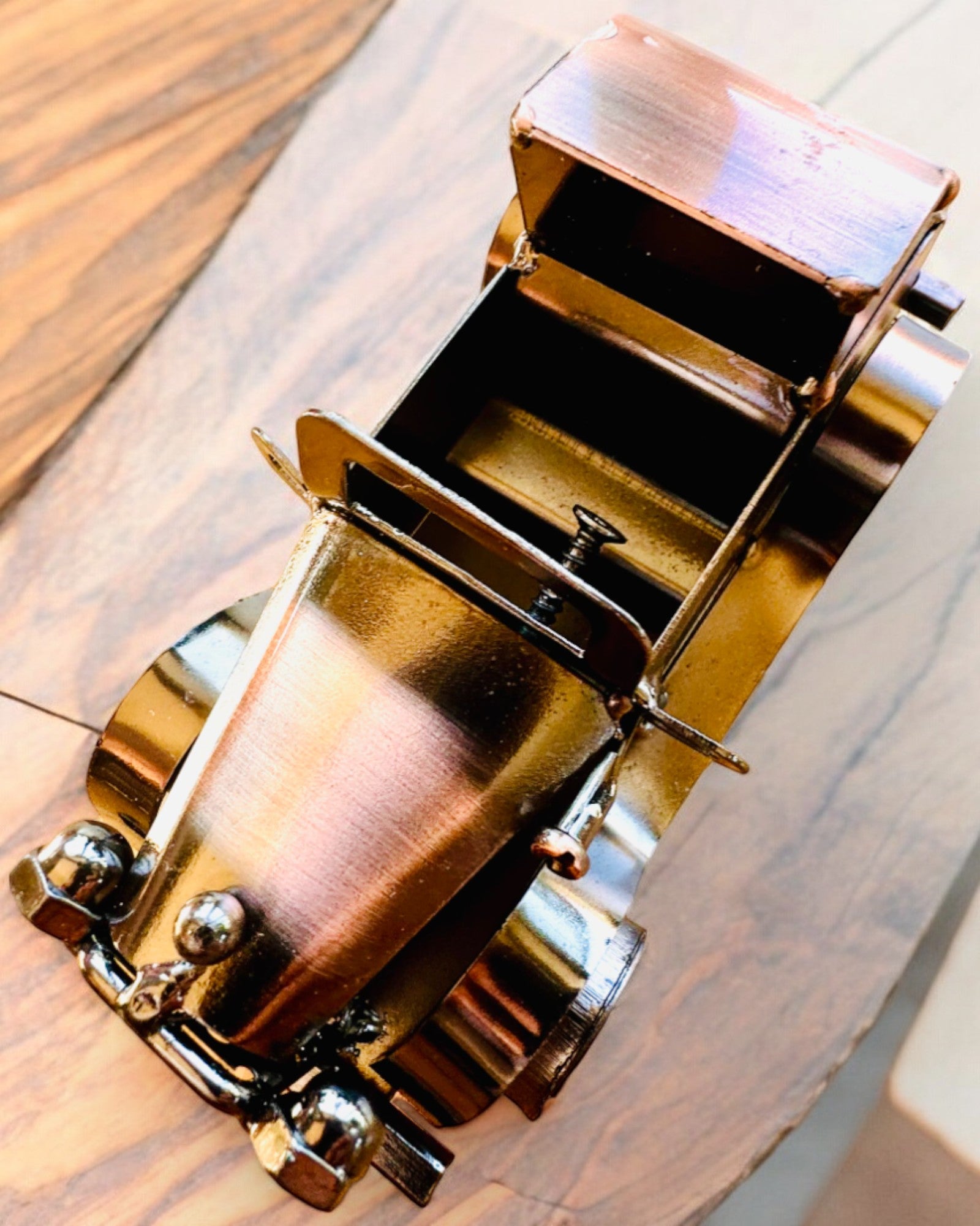 Coche clásico retro, automóvil, de hierro - Colección "Vintage Drive", modelo de coche, personalización con grabado para regalo