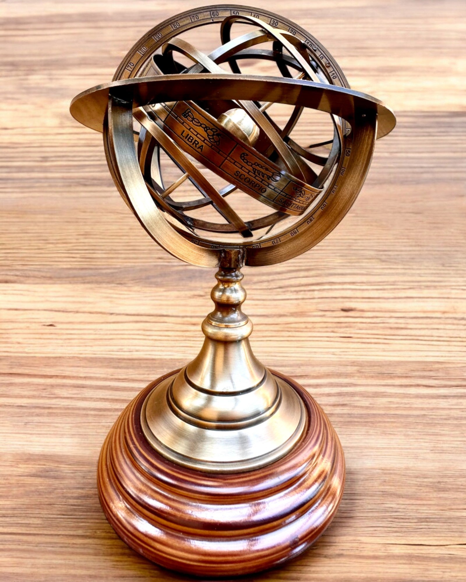 Astrolabium Artis 2 - 30 cm de altura, Hecho a Mano con Opción de Grabado, decoración para oficina, premium