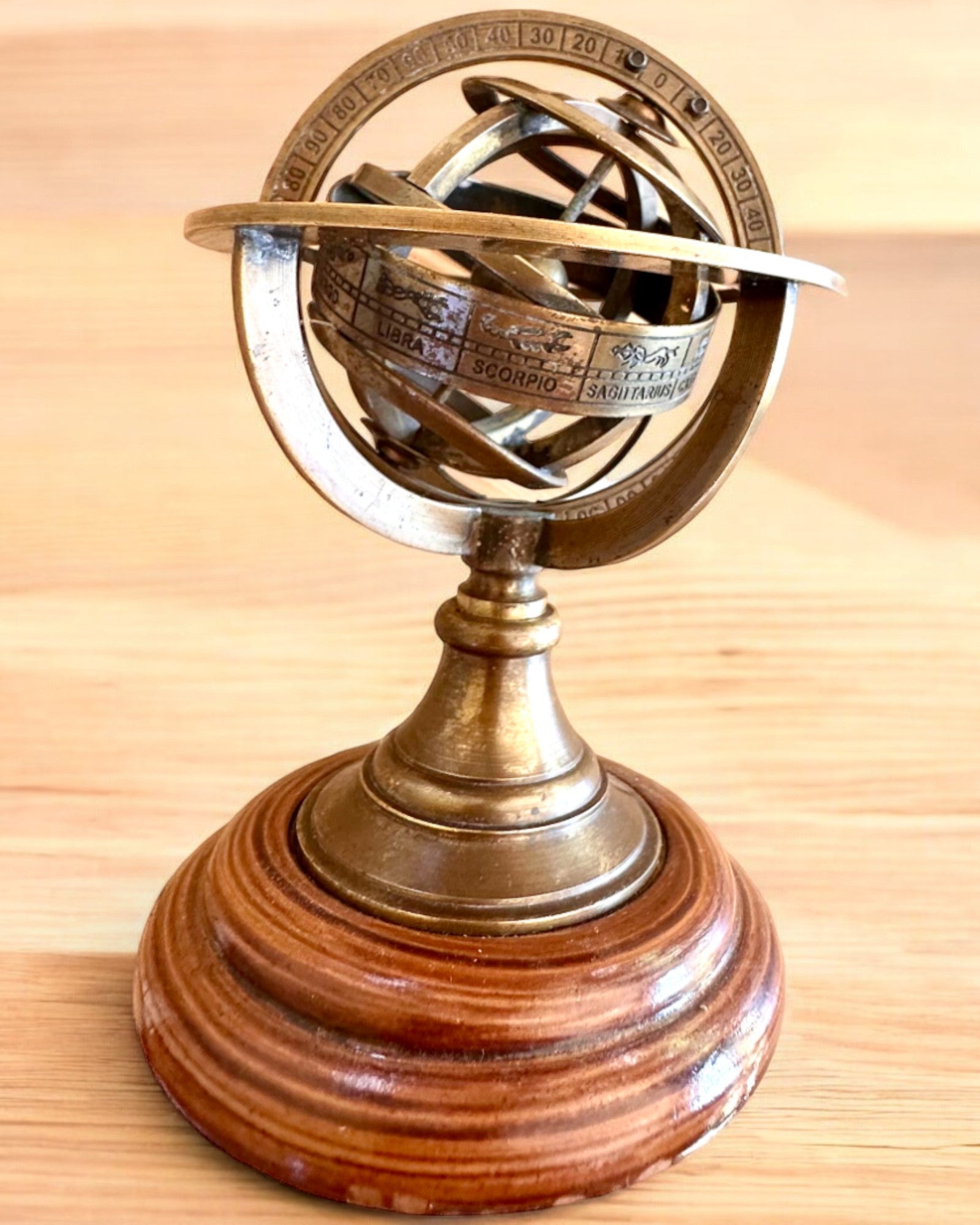 Astrolabium Artis 2 - 30 cm de altura, Hecho a Mano con Opción de Grabado, decoración para oficina, premium