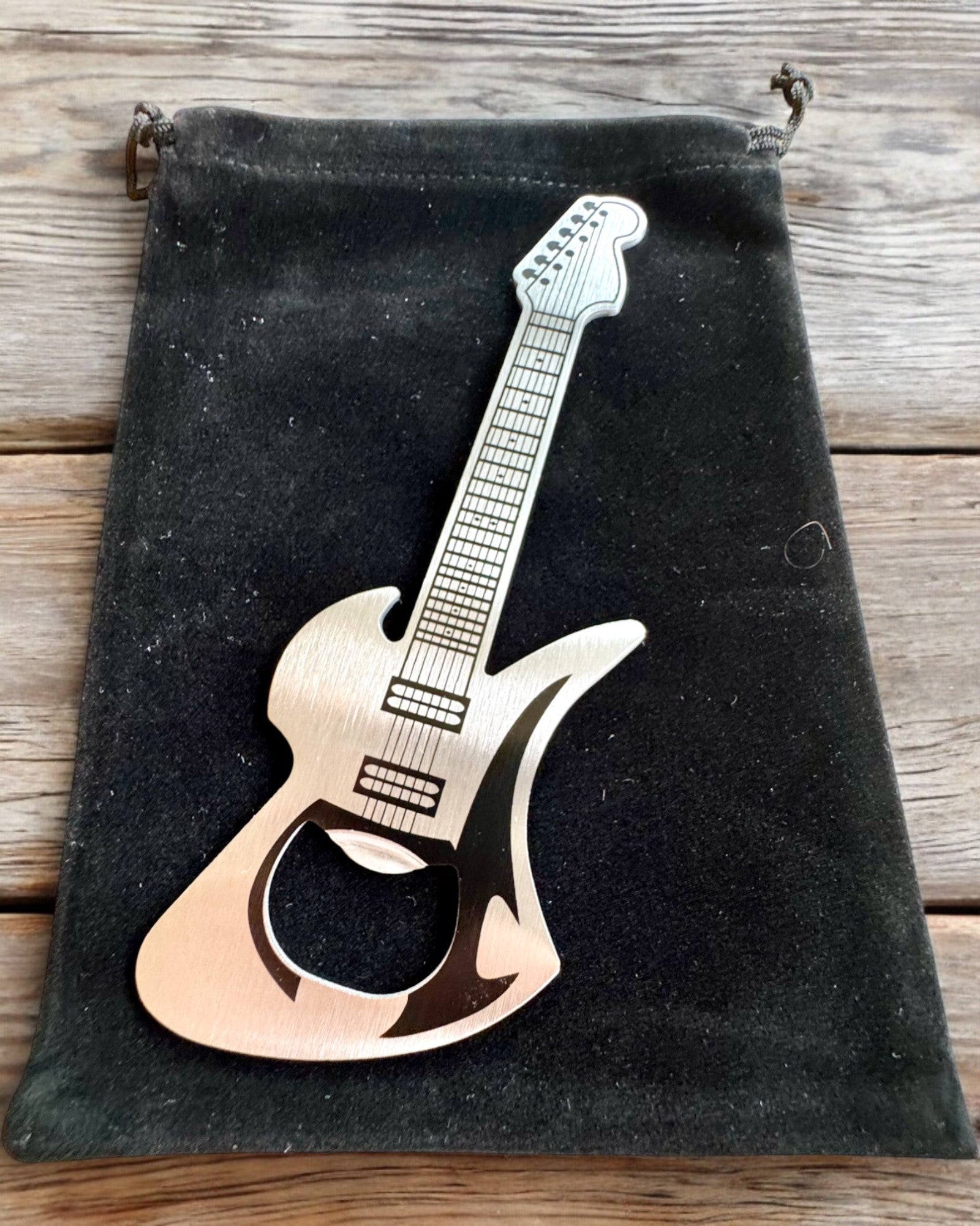 Abrebotellas Guitarra Rock'n'Open, 2 variantes, personalización con grabado para regalo