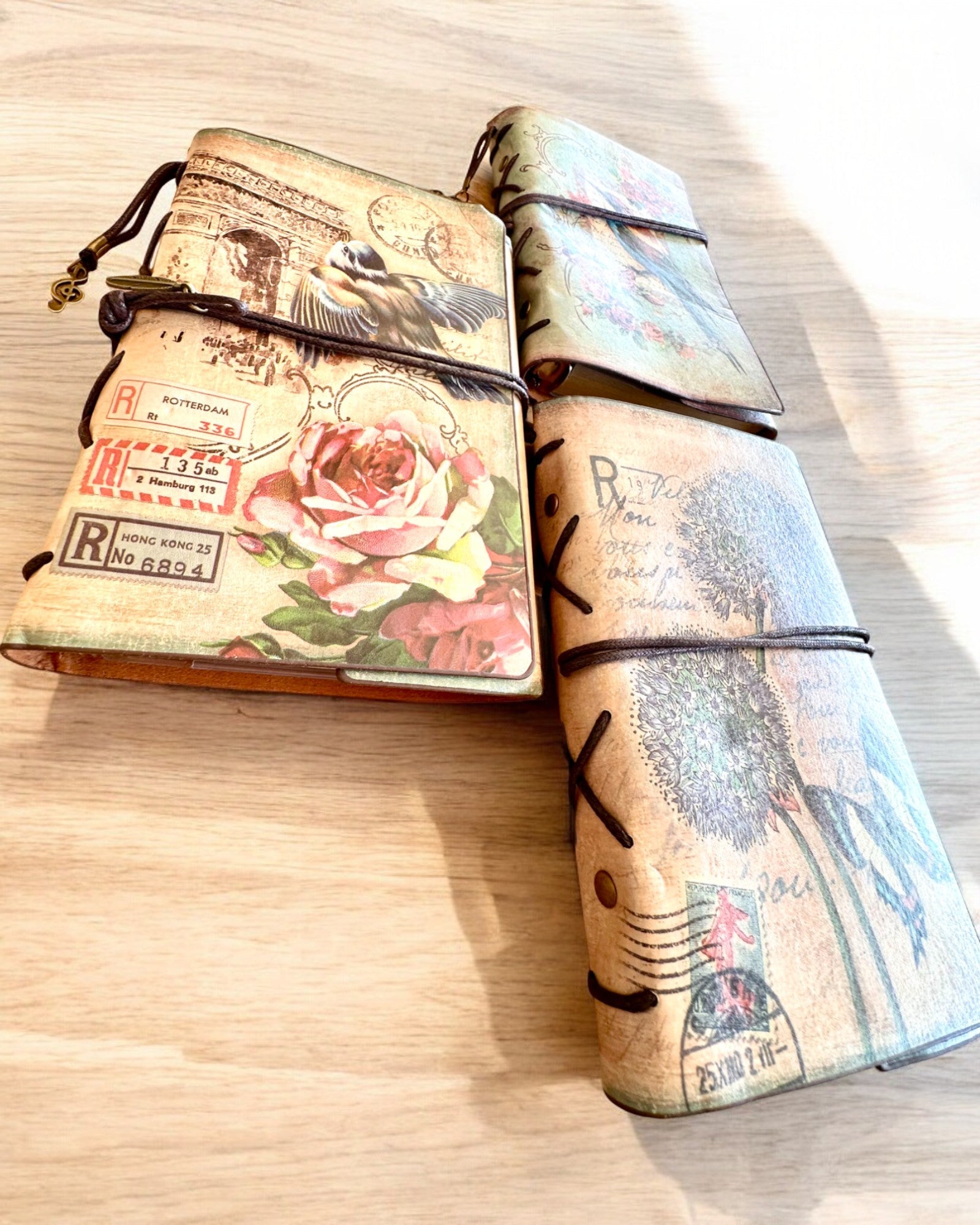 Notatnik Vintage Memoire con grabado personalizado - 3 diseños a elegir, cuaderno para regalo