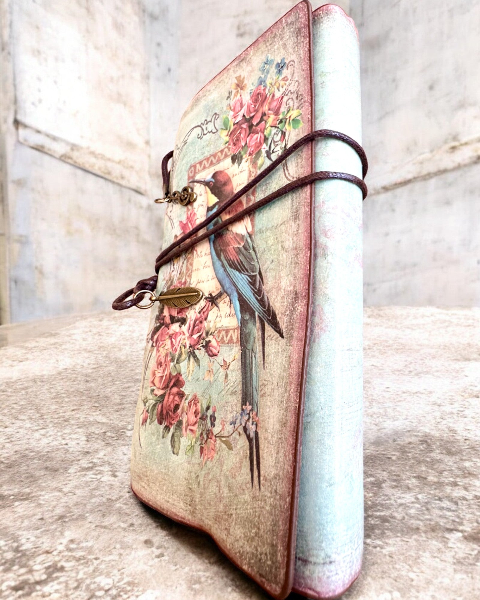 Notatnik Vintage Memoire con grabado personalizado - 3 diseños a elegir, cuaderno para regalo