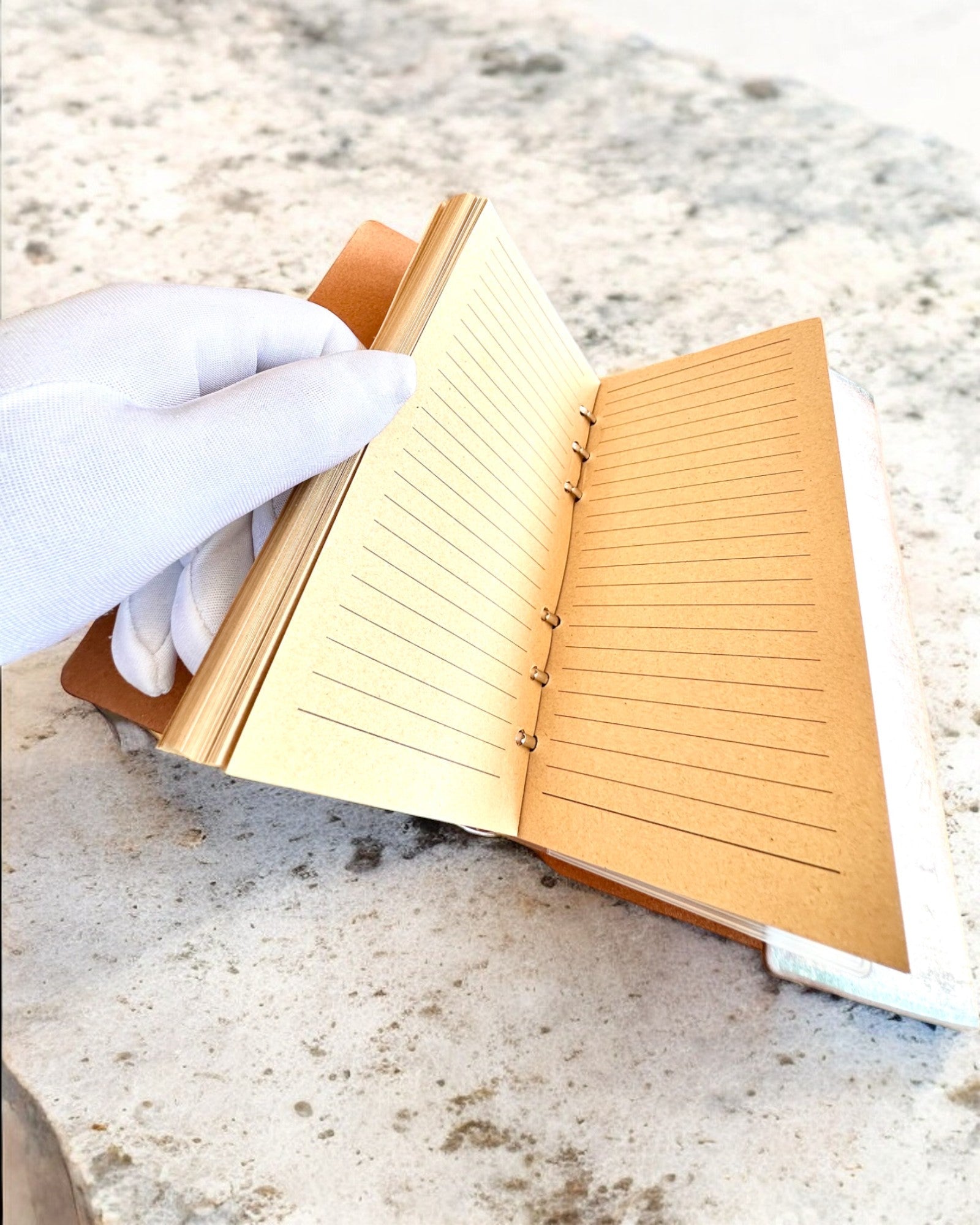 Notatnik Vintage Memoire con grabado personalizado - 3 diseños a elegir, cuaderno para regalo