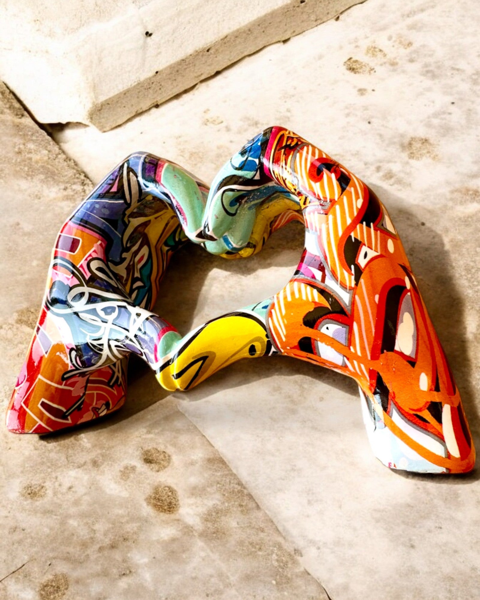 Figura decorativa Colorido Soporte Decorativo ArtBrace - posibilidad de personalización con grabado, para regalo