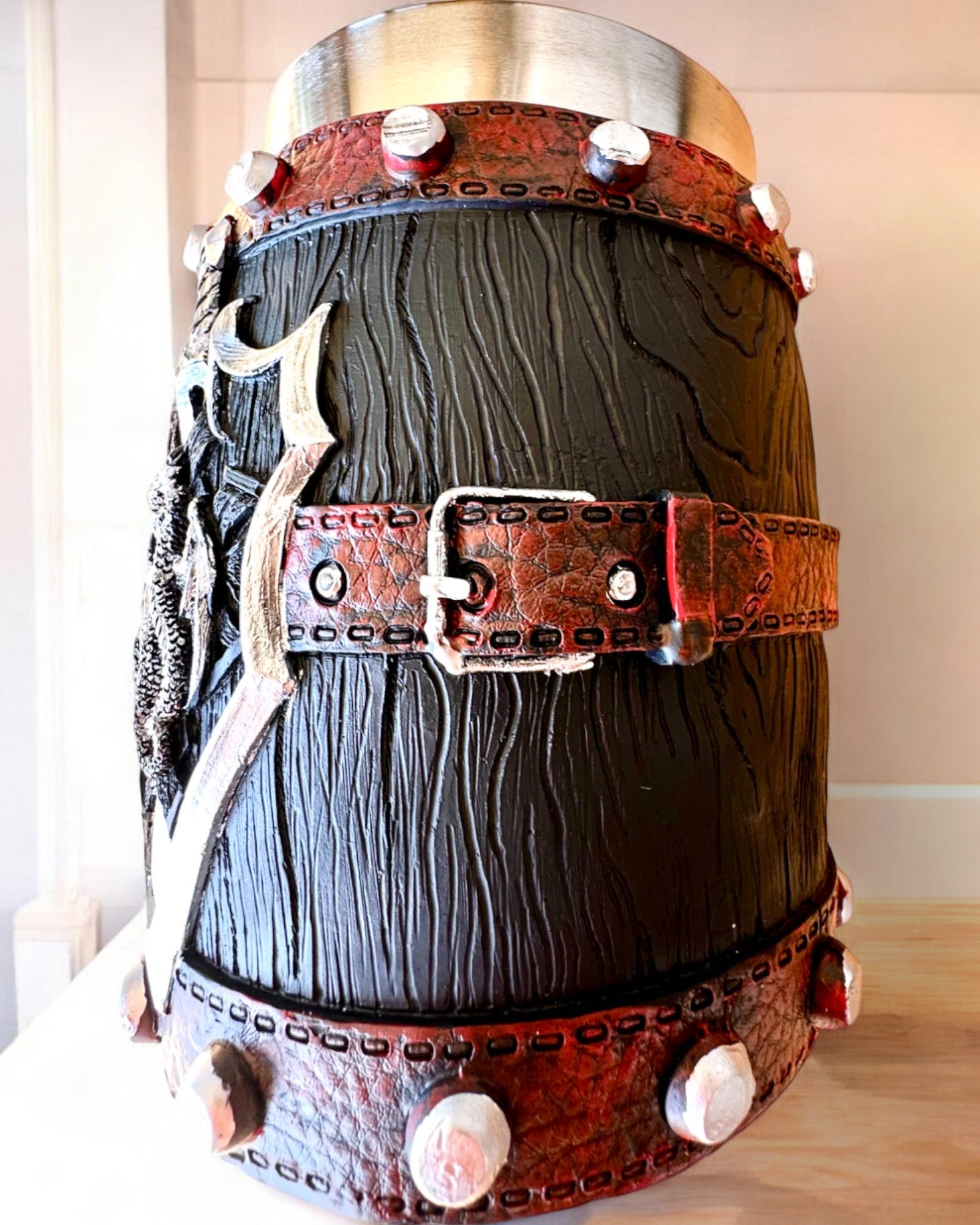 Cáliz Oscuro del Guerrero Dragón con Posibilidad de Grabado para regalo, capacidad 600 ml