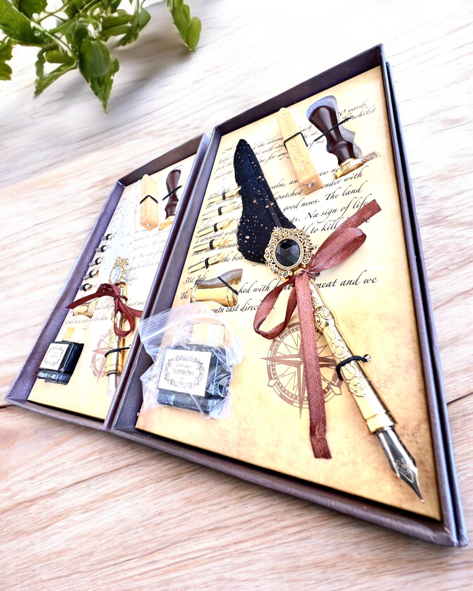 Conjunto de Caligrafía "Elegancia en Práctica" con Opción de Grabado, para regalo. 2 variantes de color a elegir