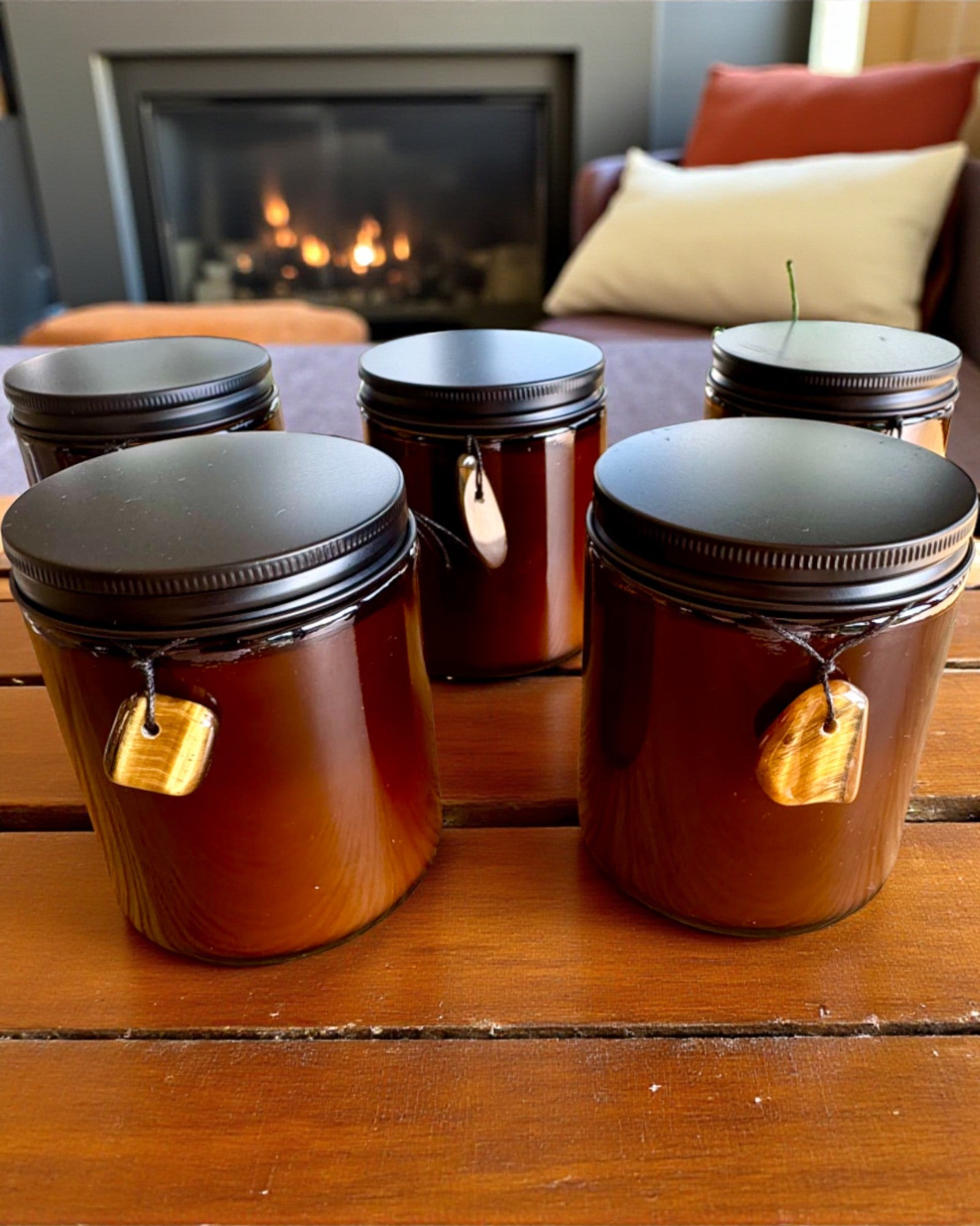 Vela intencional Poder del Tigre – Confianza en uno mismo y prosperidad, 250 ml, posibilidad de personalización de la tapa para regalo