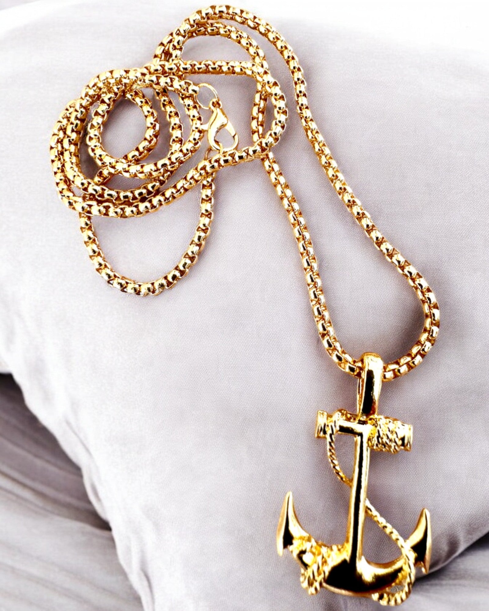 Ancla de Determinación, Amuleto Marino, collar, posibilidad de personalización con grabado para regalo, 3 variantes a elegir