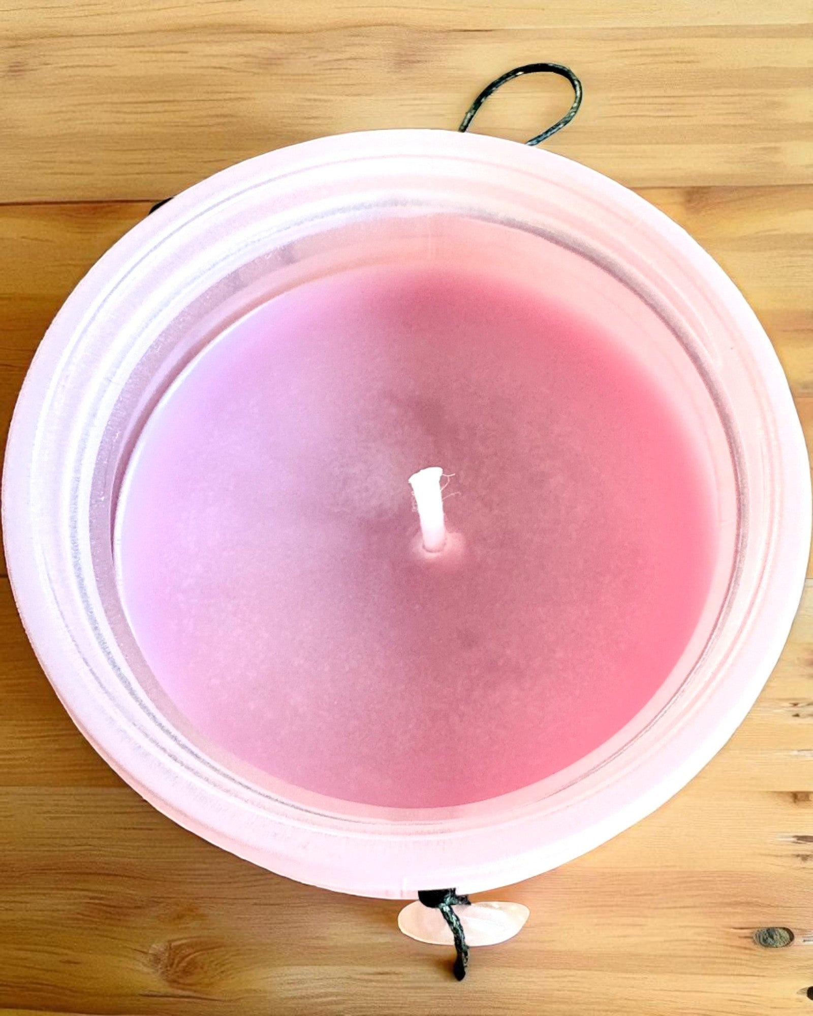 Vela de soja intencional Cuarzo Rosa – amor, armonía y paz del corazón, 250 ml, posibilidad de personalización para regalo