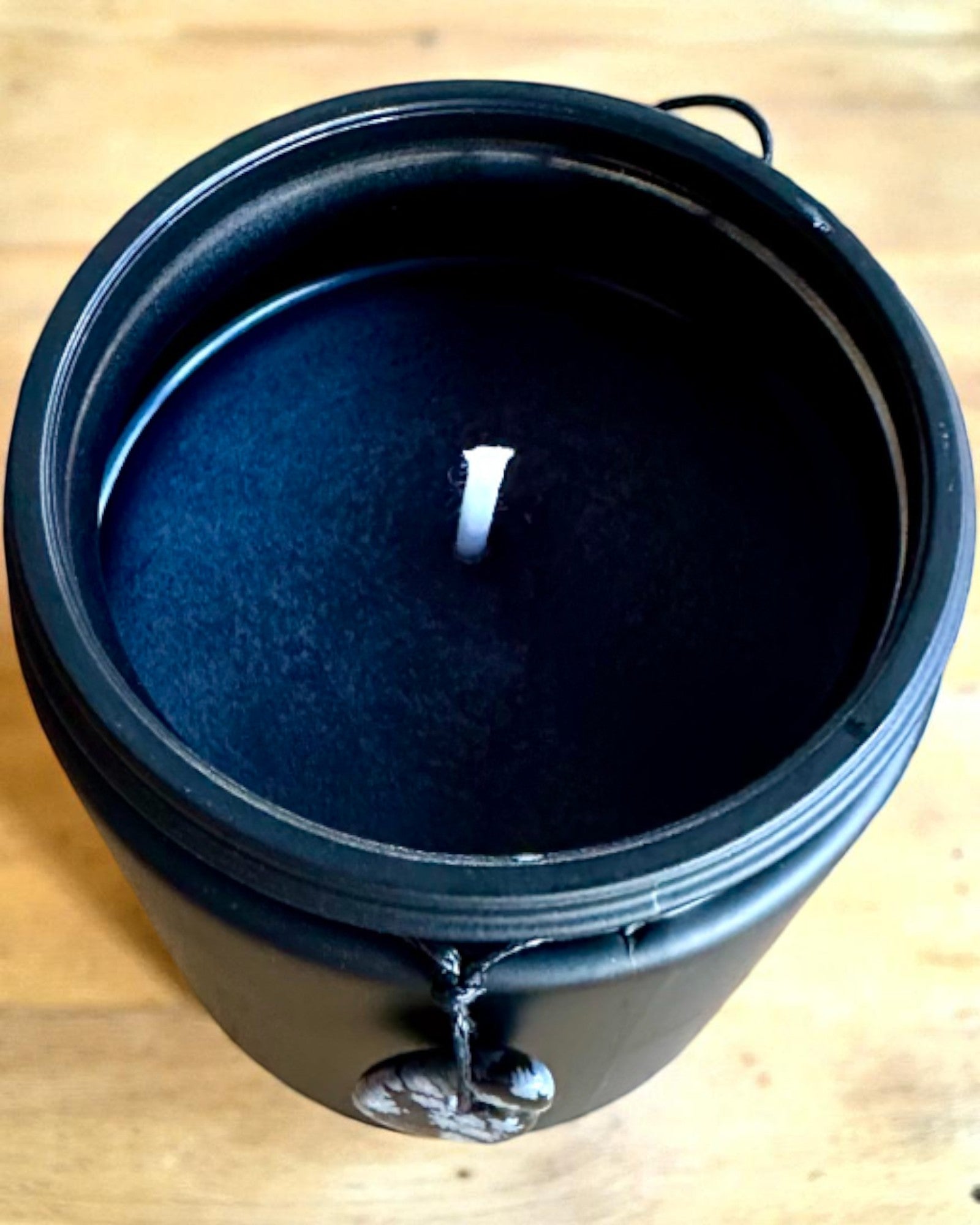 Vela de soja intencional Obsidiana – confianza en uno mismo y fuerza interior, 250 ml, posibilidad de personalización para regalo