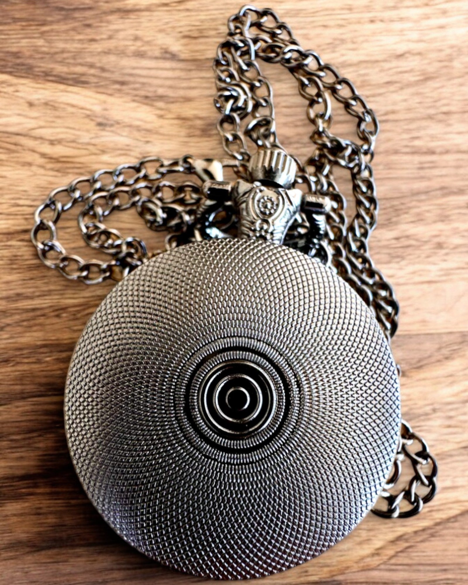 Reloj de bolsillo "Róża Mroku" - acero inoxidable, con opción de grabado para regalo