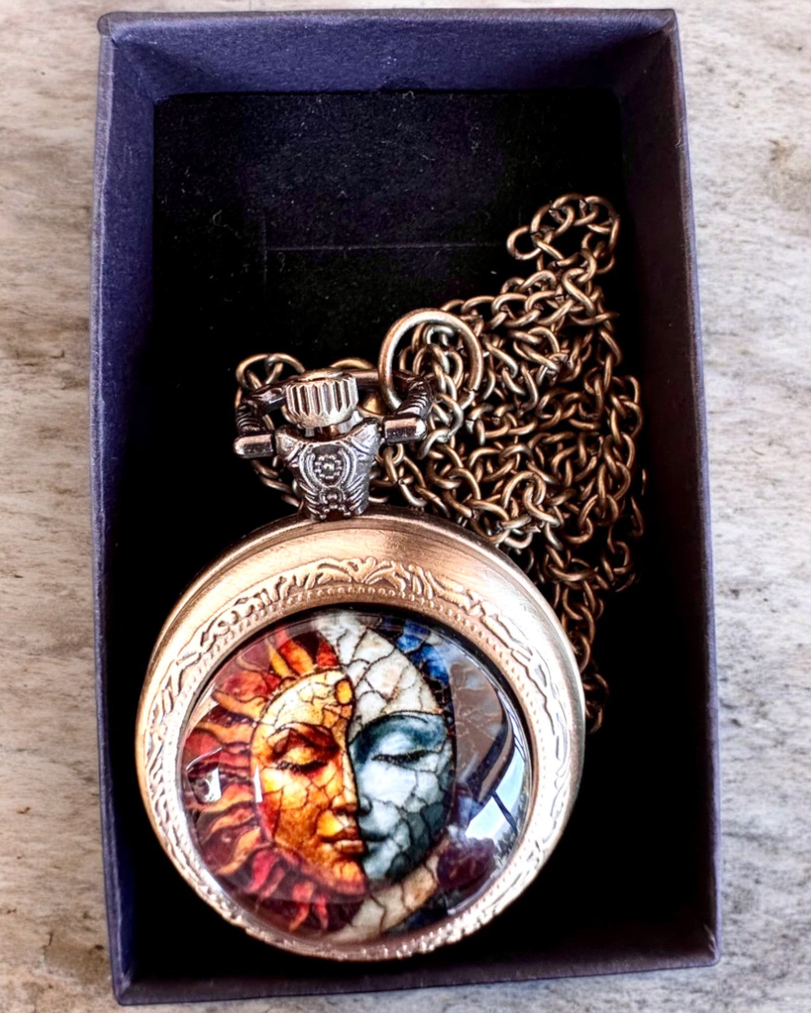 Reloj de bolsillo elegante "Słoneczna Luminacja" con opción de grabado para regalo