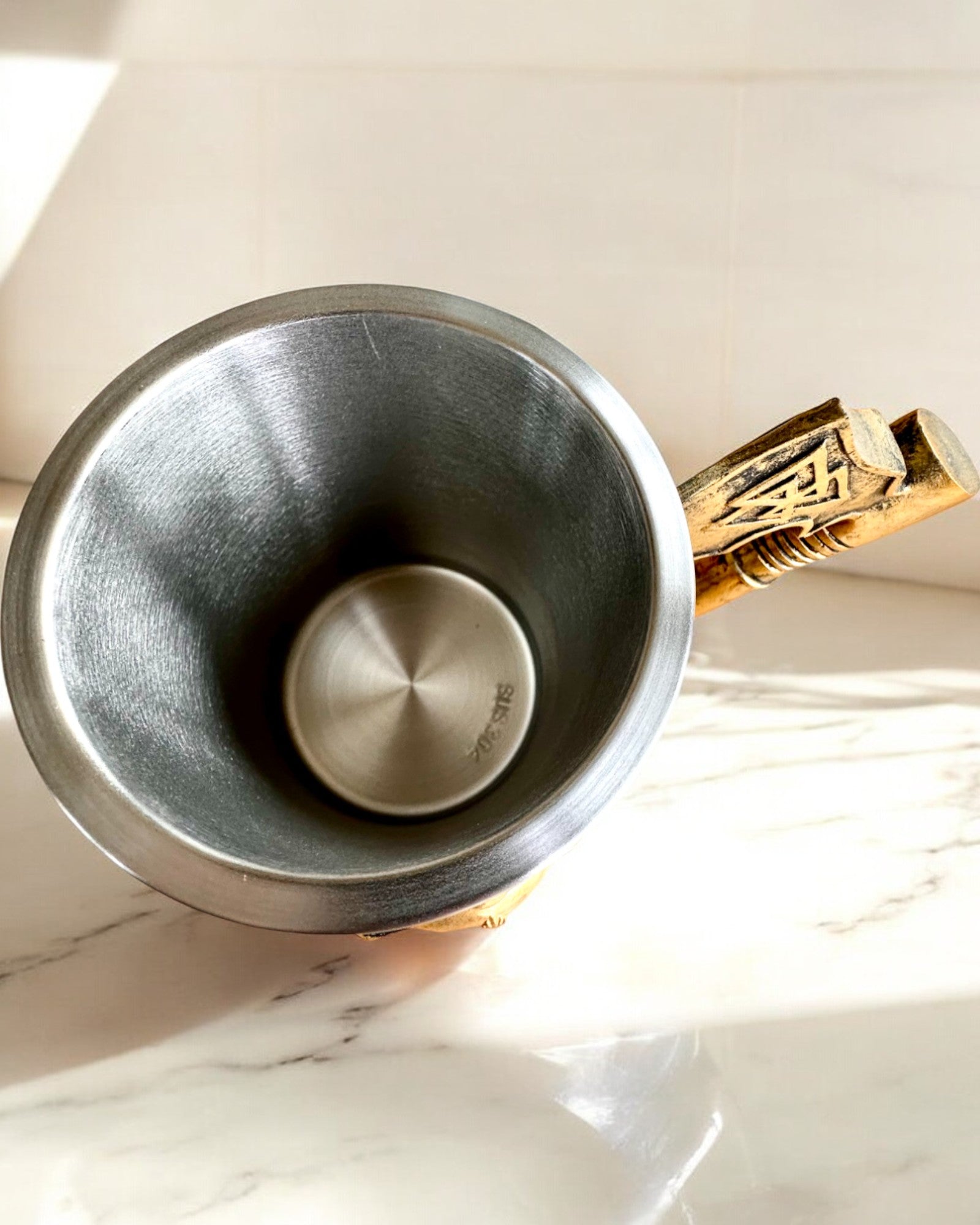 Karnawałowy Kufel Wojownika - 600 ml, 16 cm de altura, posibilidad de personalización con grabado para regalo