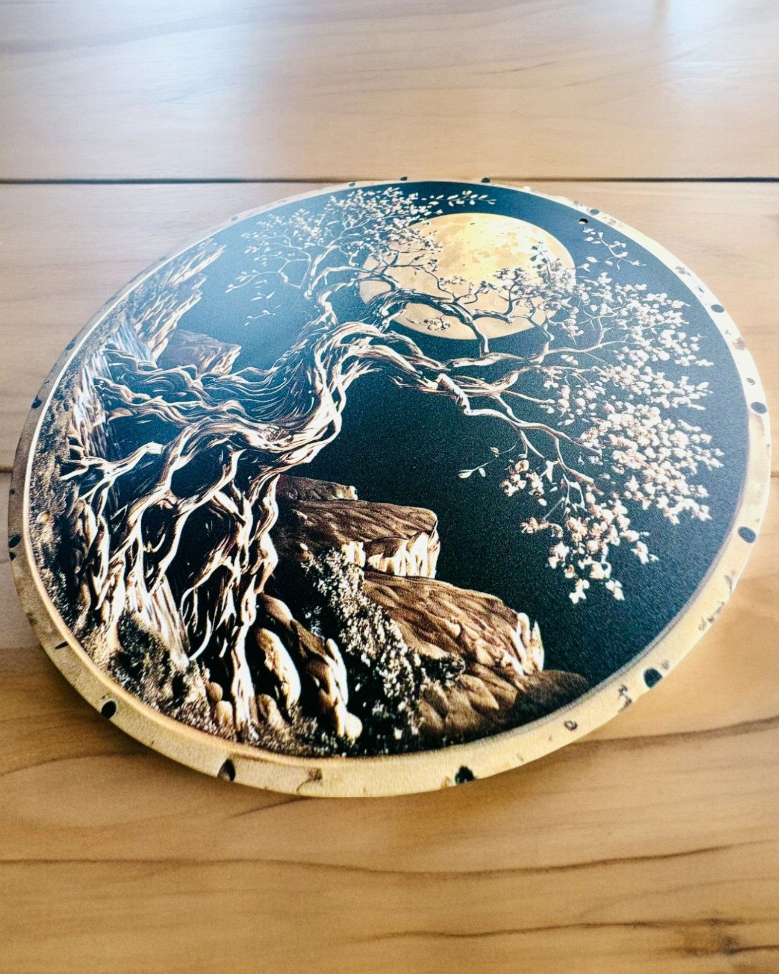 Colgante "Círculos Mágicos de la Naturaleza" - posibilidad de personalización con grabado. 3 variantes para elegir