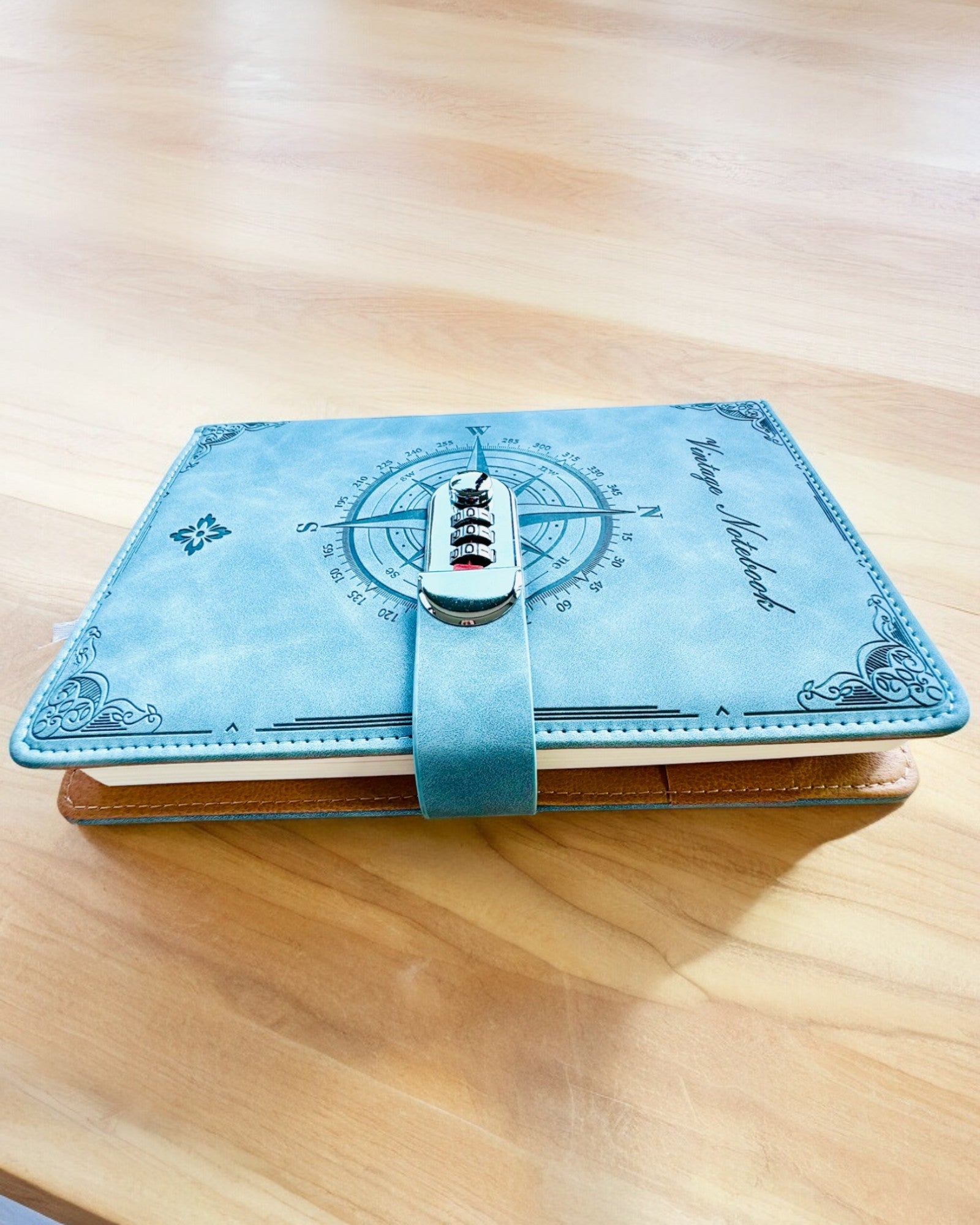 Cuaderno Secreto A5 Vintage con bloqueo de código - Elige Tu Estilo, personalización con grabado para regalo