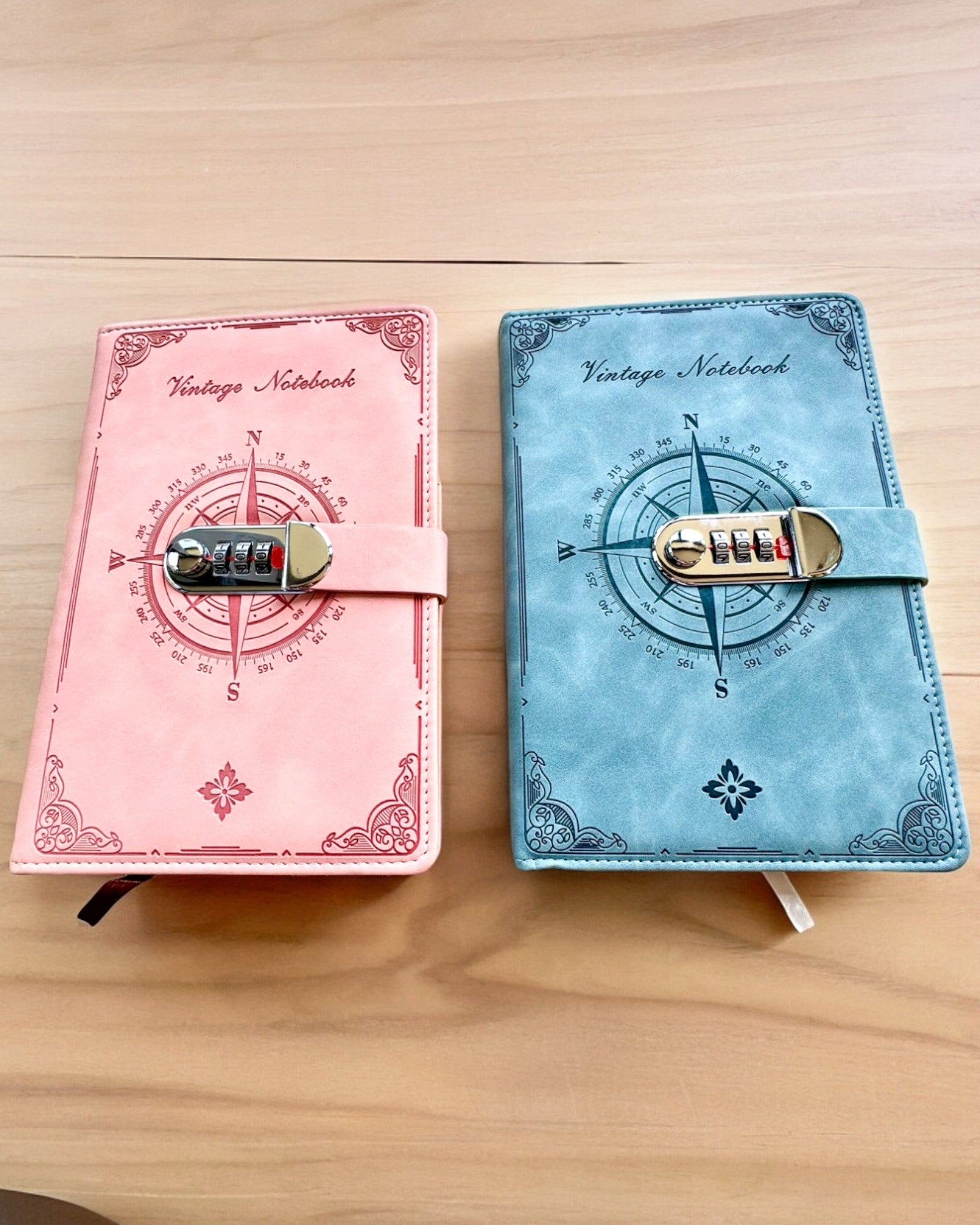 Cuaderno Secreto A5 Vintage con bloqueo de código - Elige Tu Estilo, personalización con grabado para regalo