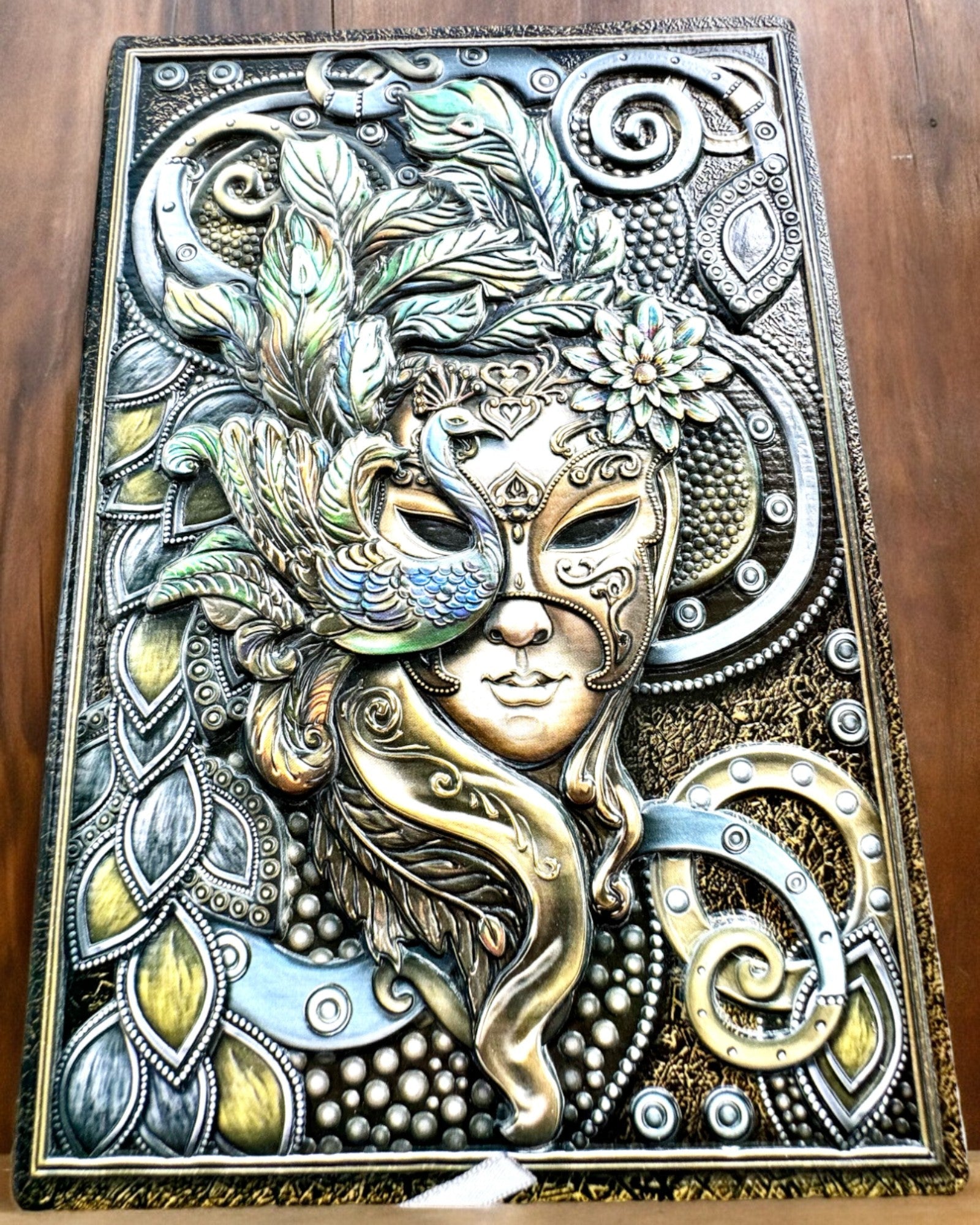 Artystyczny Notes, notatnik maskarada - A5, personalización con grabado para regalo