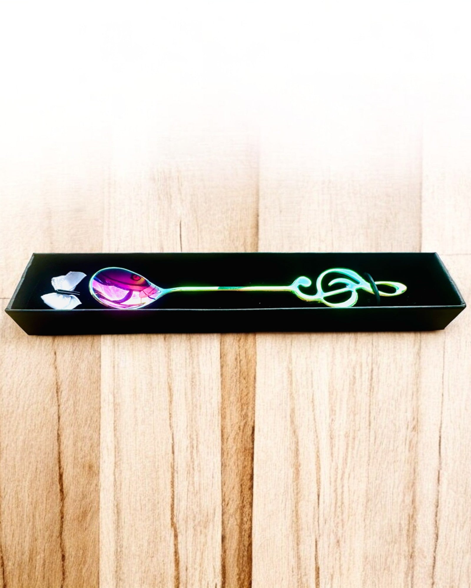 Cucharita Elegante con Clave de Sol – Personalizada para regalo, 2 variantes de color a elegir