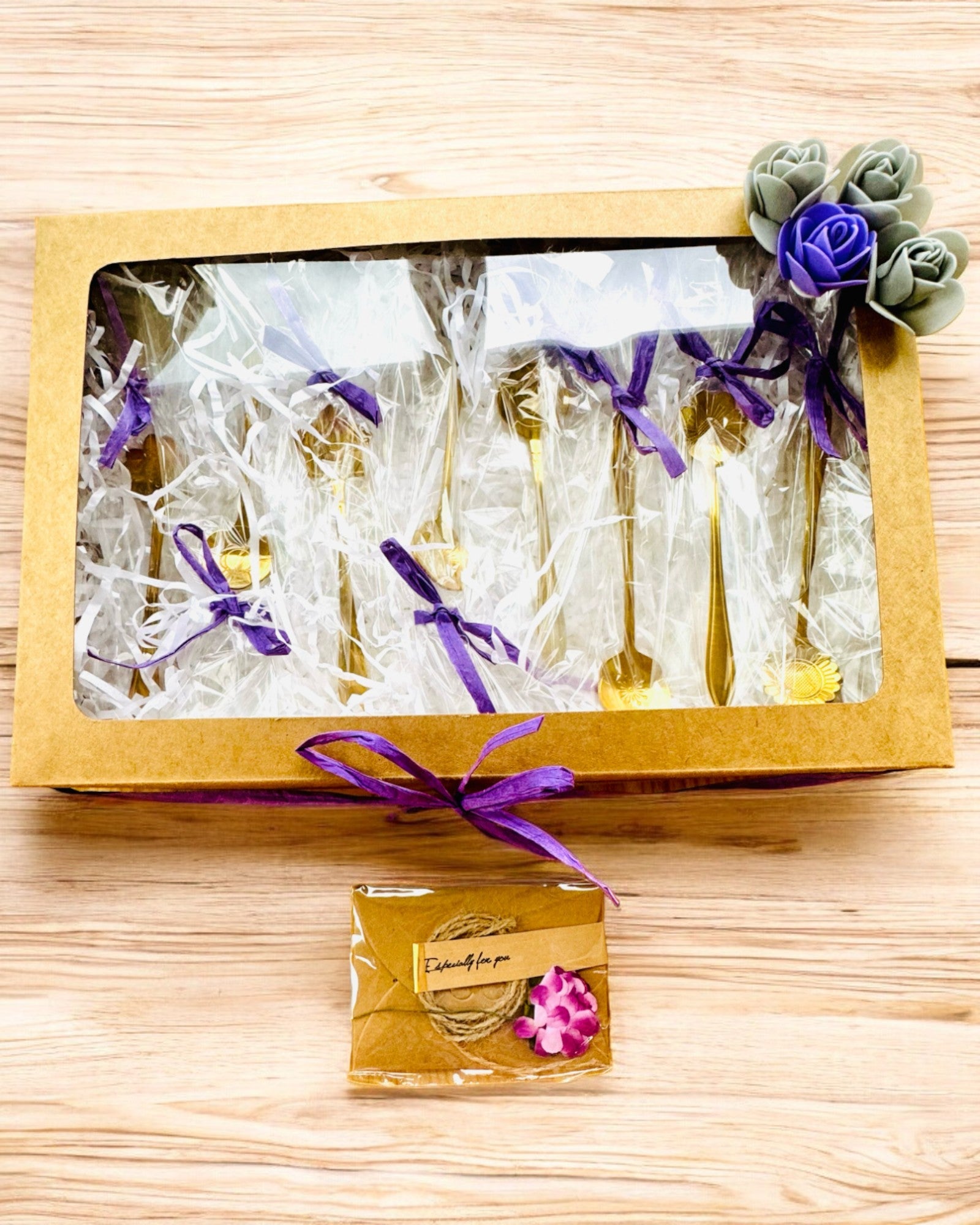 Juego de Cucharitas "Kwiatowa Rapsodia" - personalización con grabado para regalo, 2 variantes a elegir