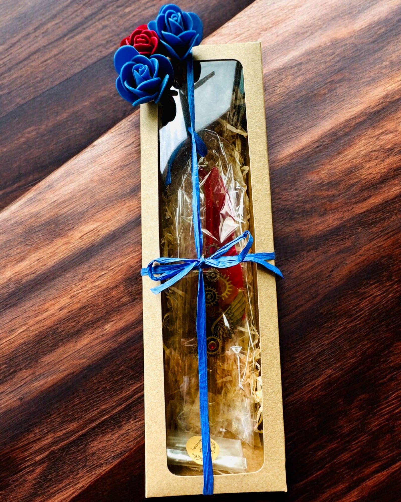 Pluma Caligráfica "Elegancia Steampunk" con Pluma de Pavo - Hecho a Mano 5 variantes a elegir, personalización con grabado para regalo