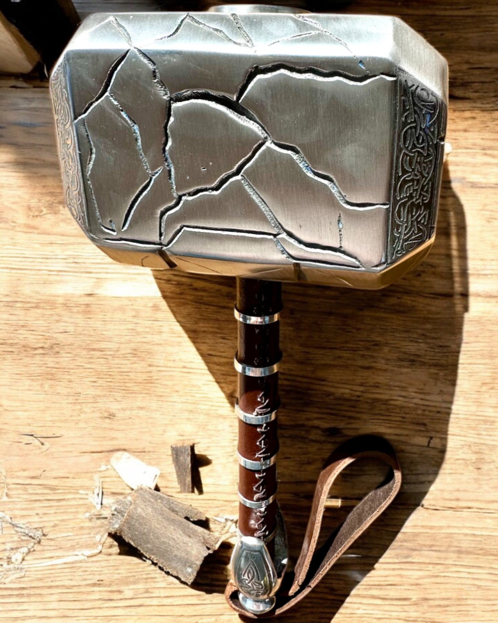 Młot Thora "Chief" - Martillo Artesanal Hecho a Mano, personalización con grabado para regalo