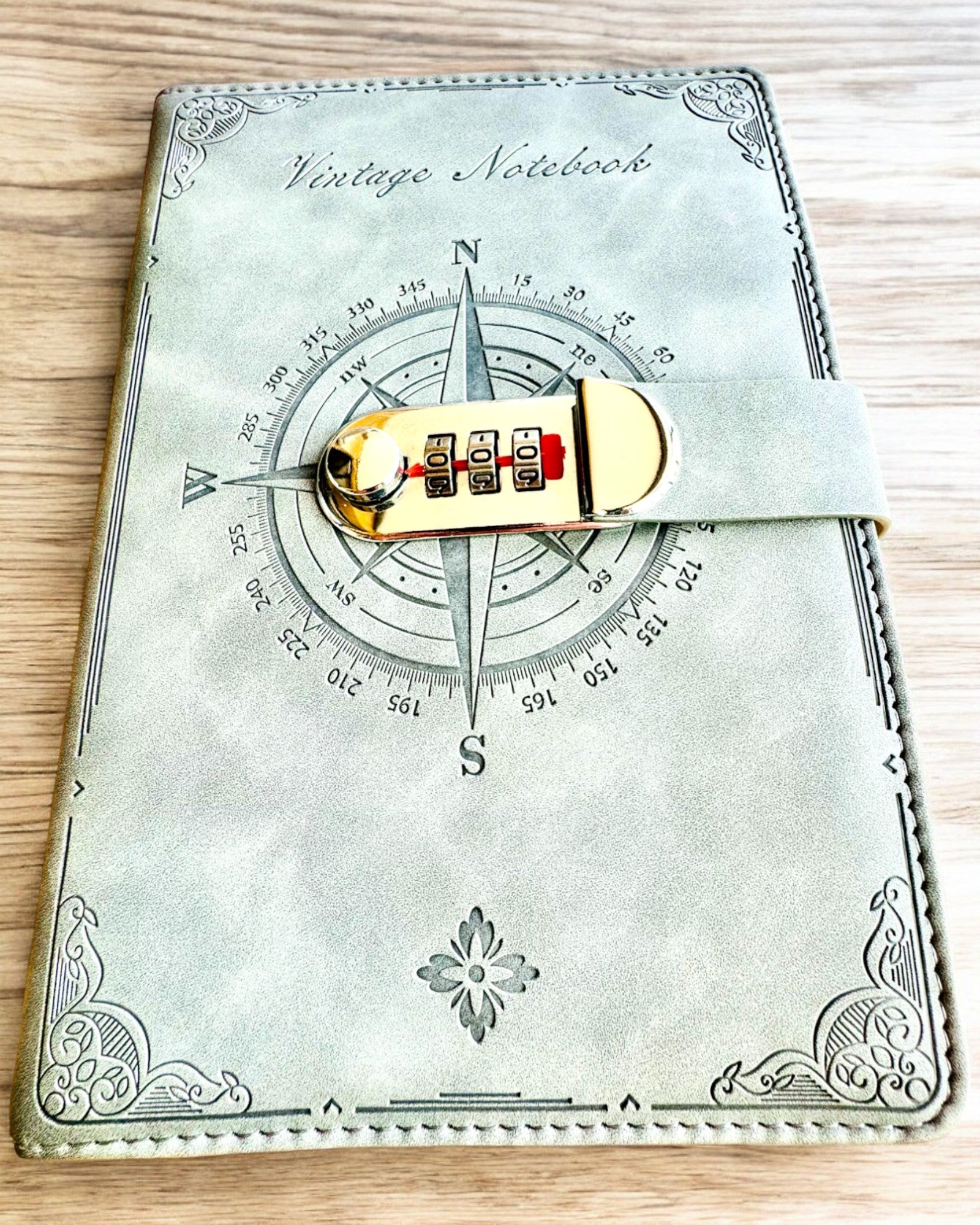 Cuaderno Secreto A5 Vintage con bloqueo de código - Elige Tu Estilo, personalización con grabado para regalo