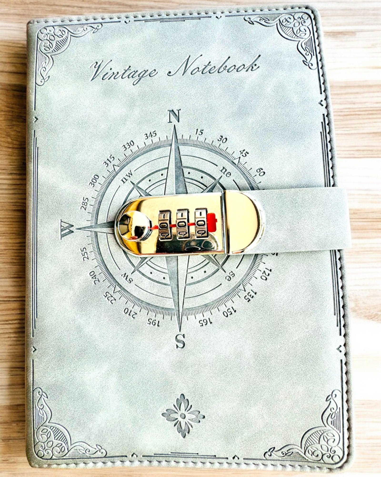 Cuaderno Secreto A5 Vintage con bloqueo de código - Elige Tu Estilo, personalización con grabado para regalo