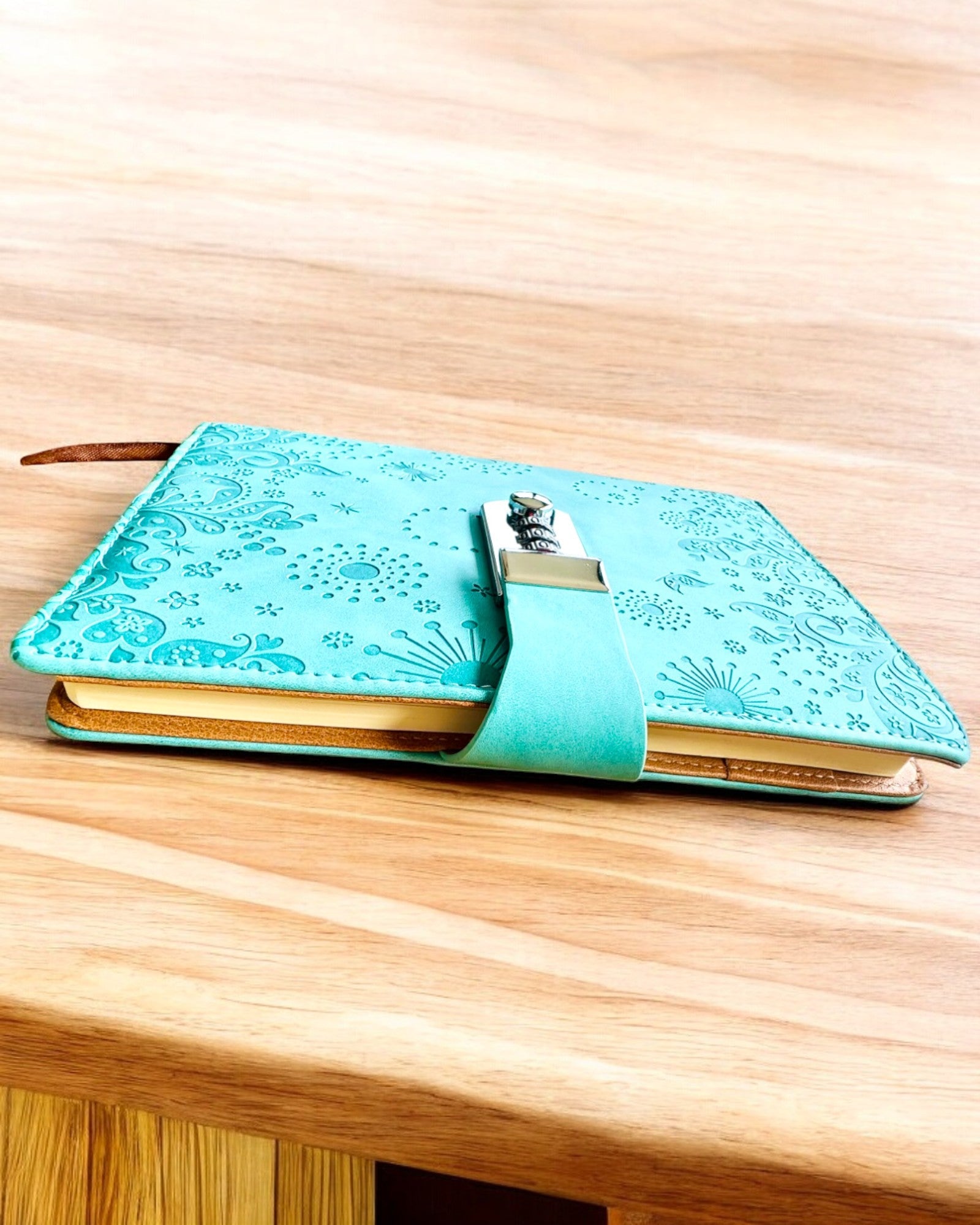 Cuaderno Exclusivo, cuero PU, A5 con Cerradura de Combinación - "Secret Journal", personalización con grabado