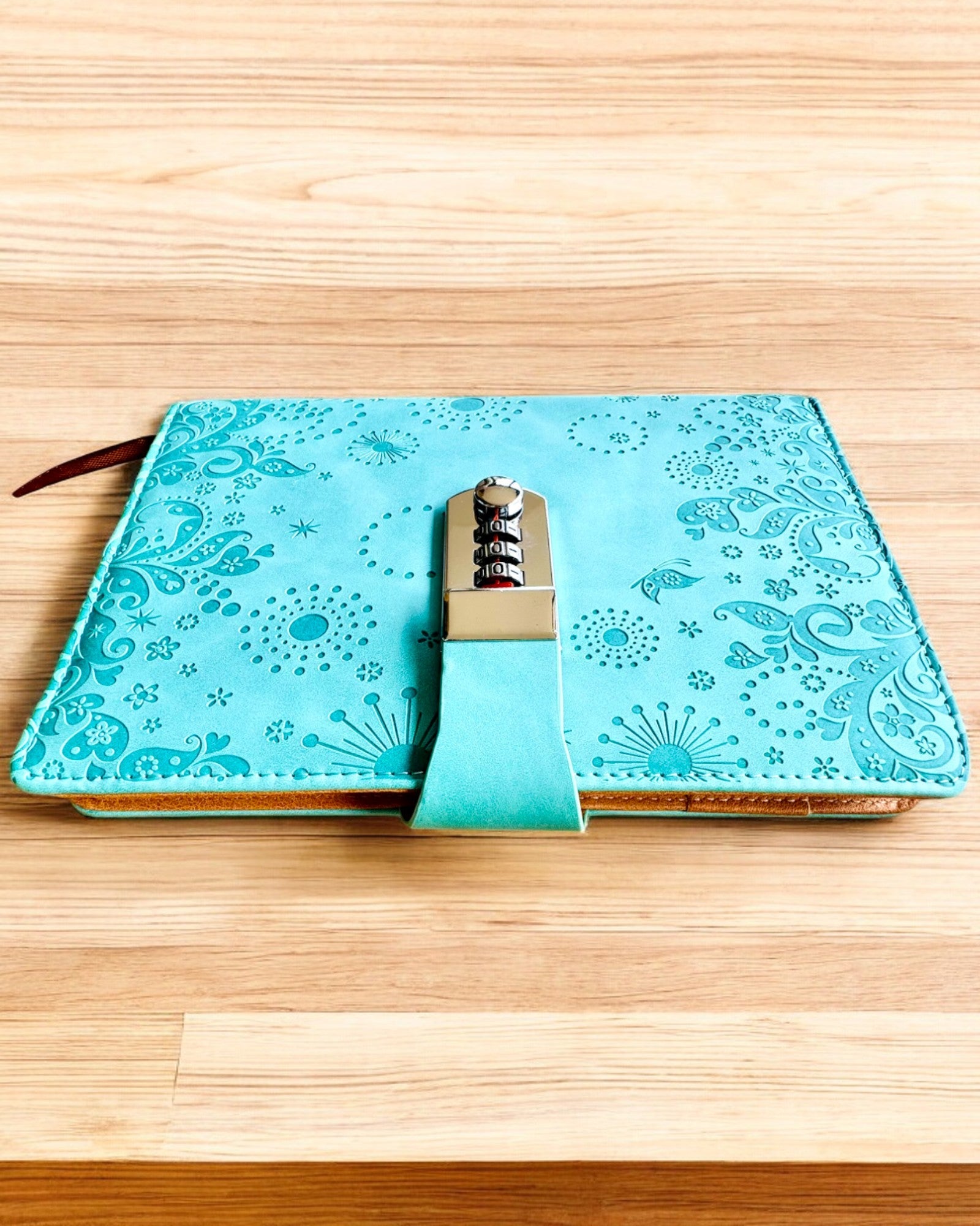 Cuaderno Exclusivo, cuero PU, A5 con Cerradura de Combinación - "Secret Journal", personalización con grabado